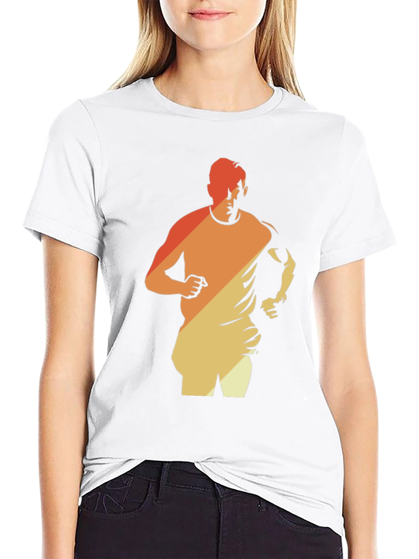 Retro Runner Graphic Tee - Black