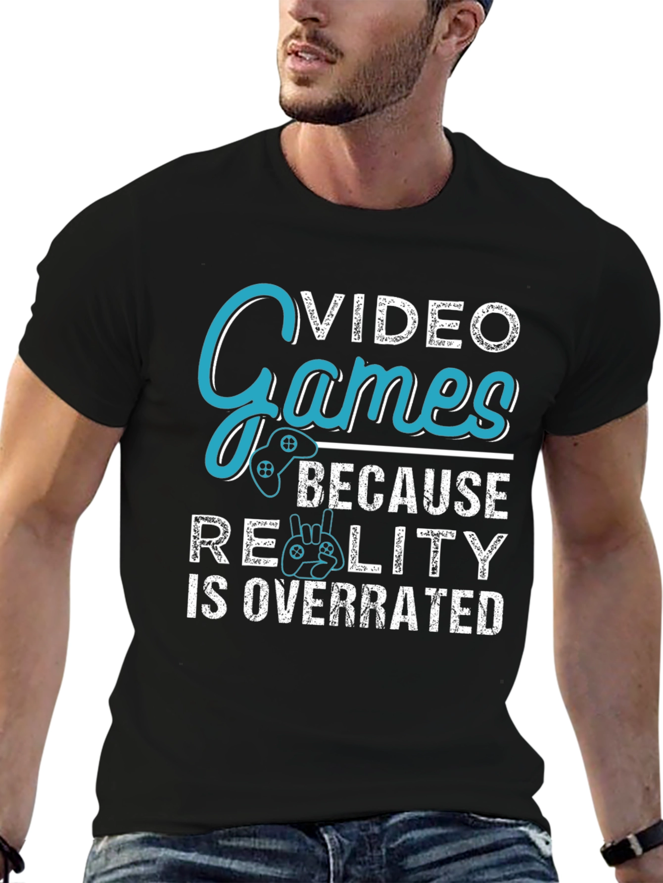 Video Games Overrated Reality Graphic Tee
