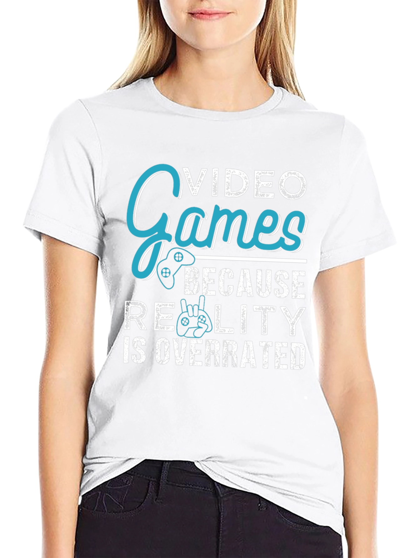Video Games Overrated Reality Graphic Tee