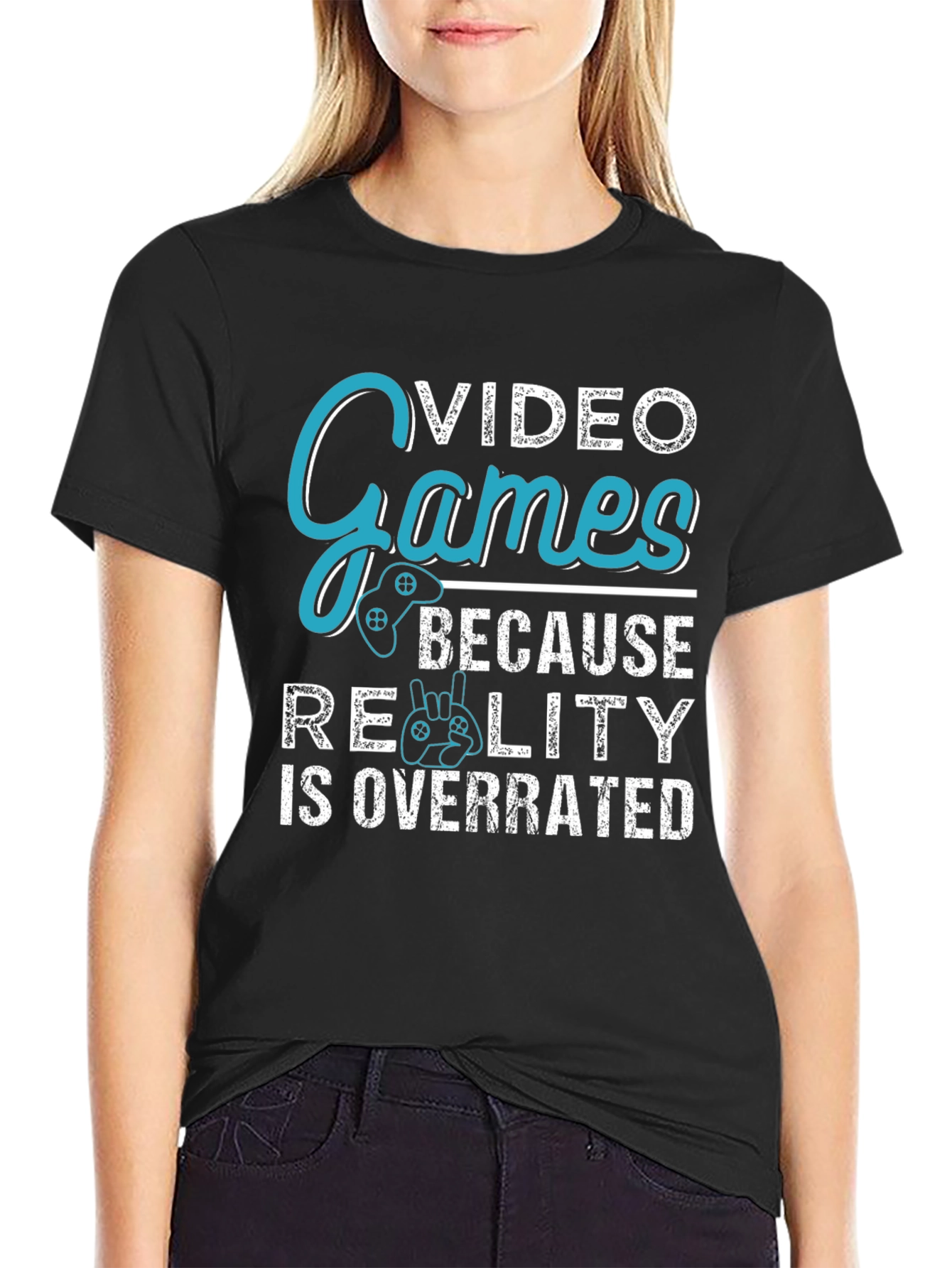 Video Games Overrated Reality Graphic Tee