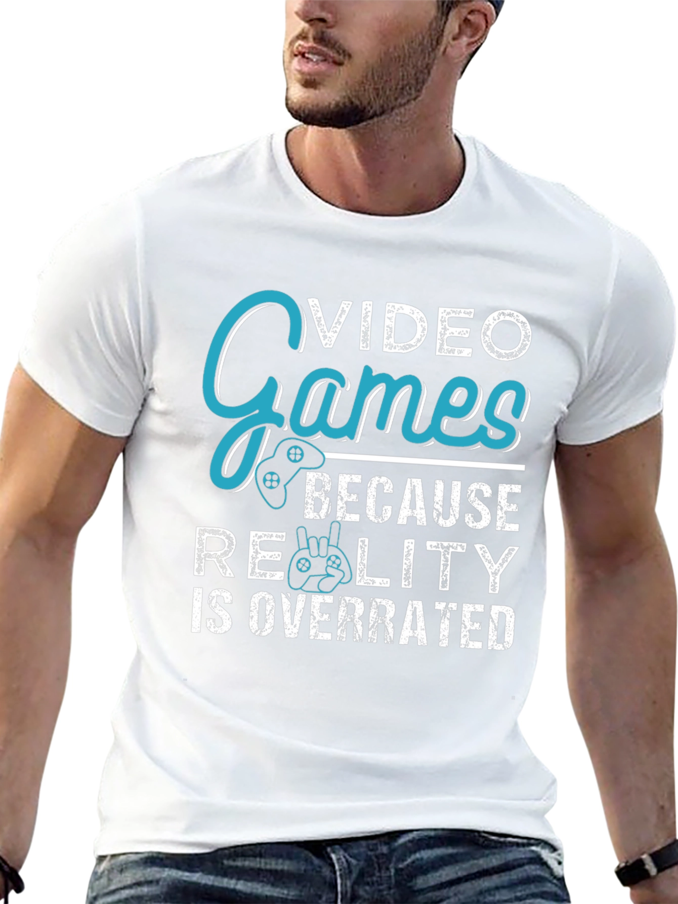 Video Games Overrated Reality Graphic Tee