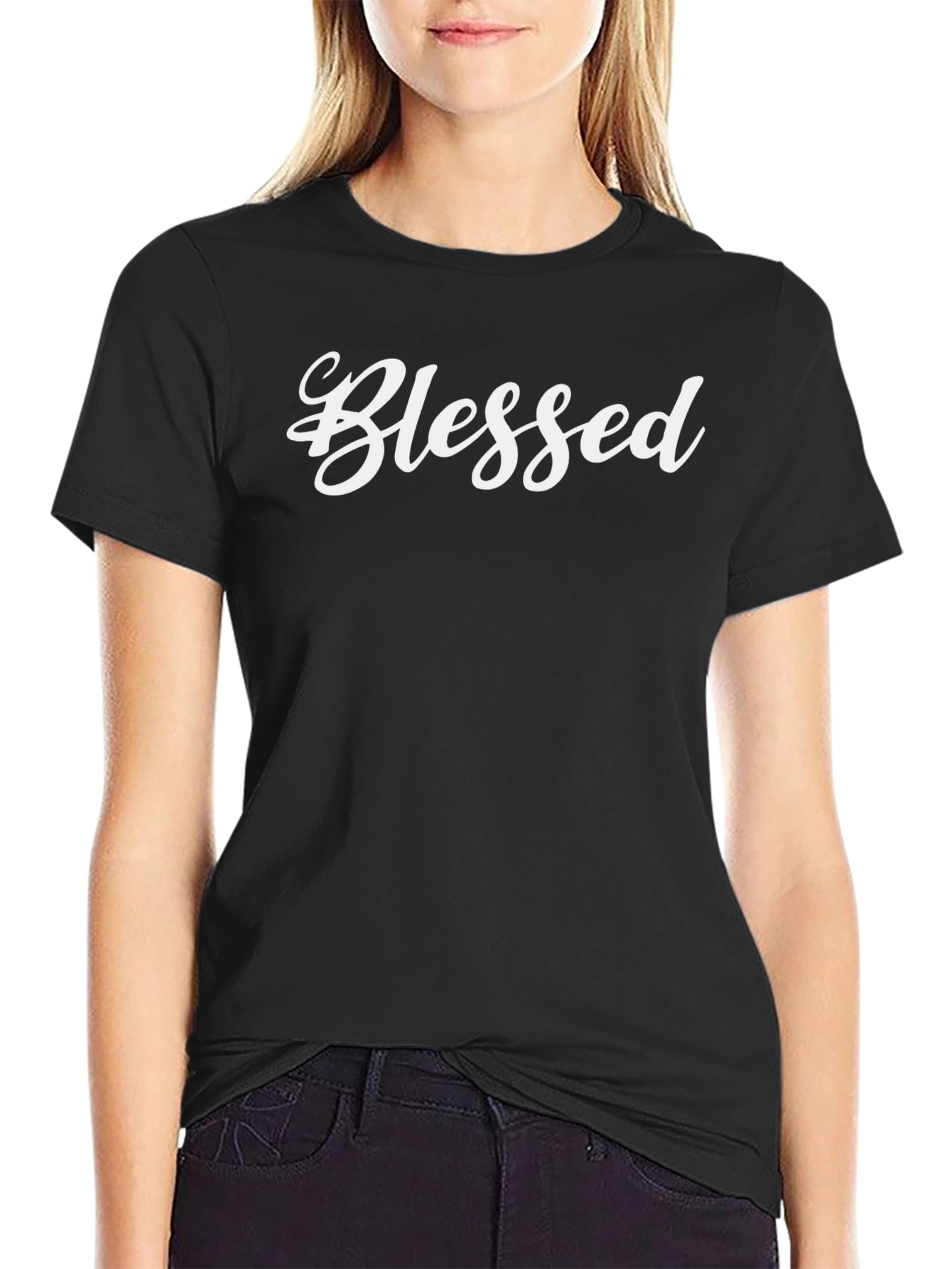 Blessed Black T-Shirt - Stylish Christian Apparel