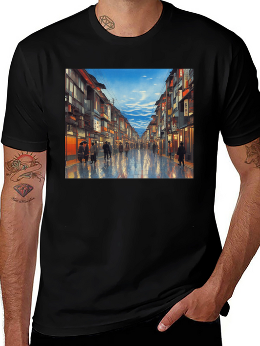 City Street T-Shirt - Artistic Impression
