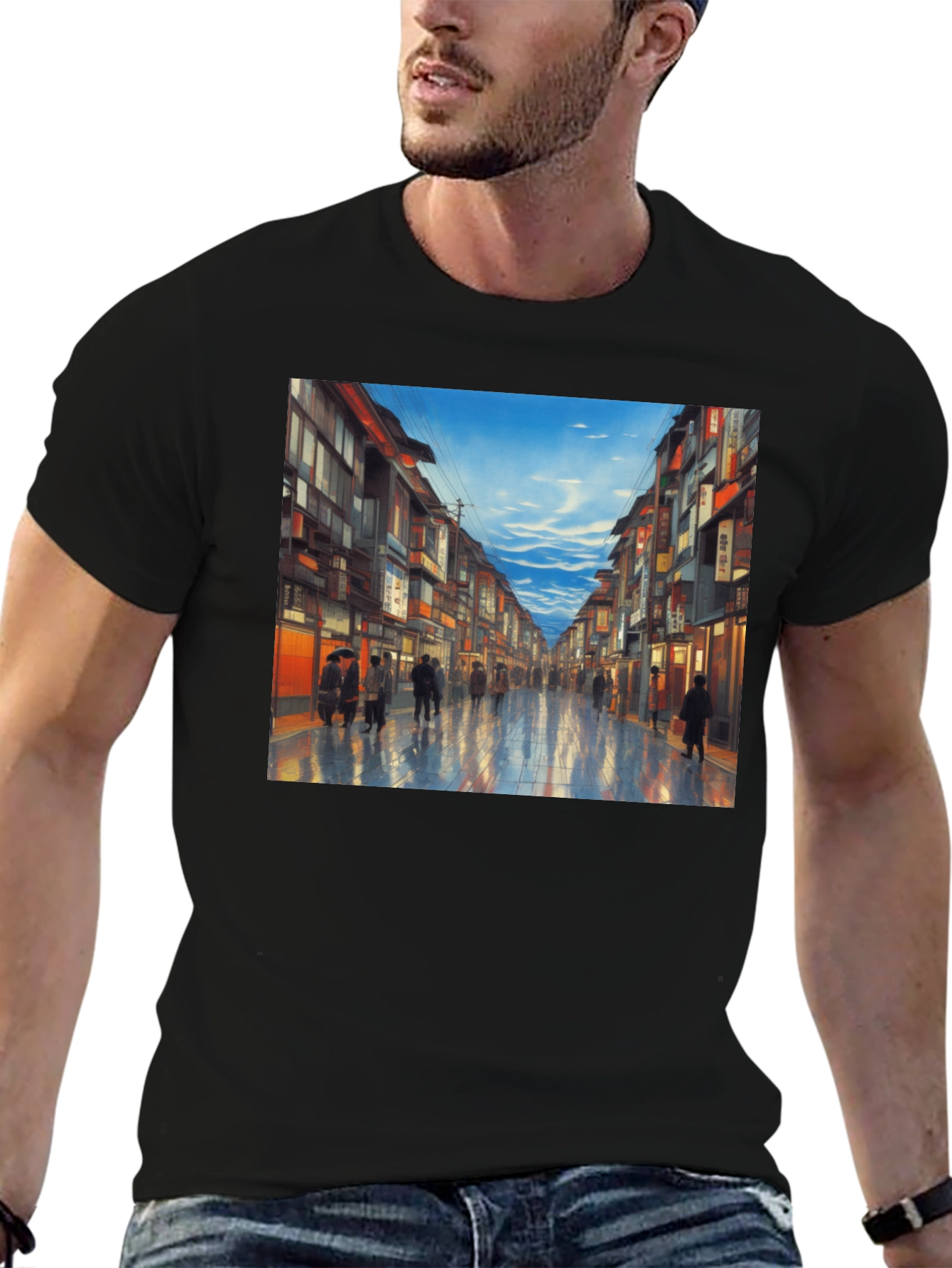City Street T-Shirt - Artistic Impression