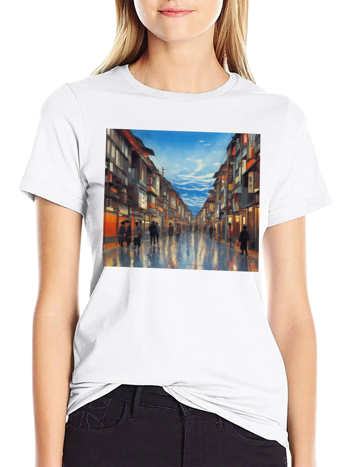 City Street T-Shirt - Artistic Impression