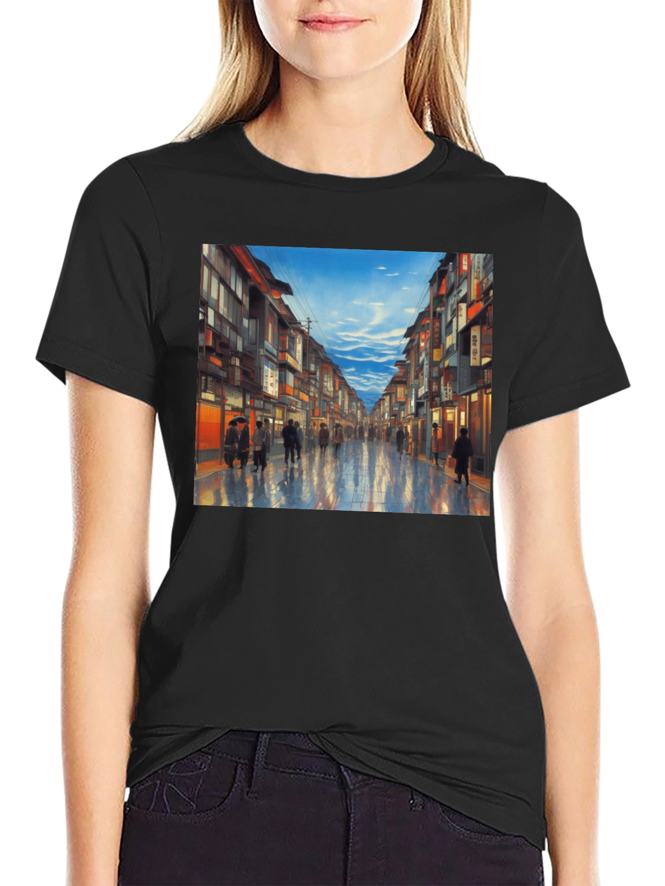 City Street T-Shirt - Artistic Impression