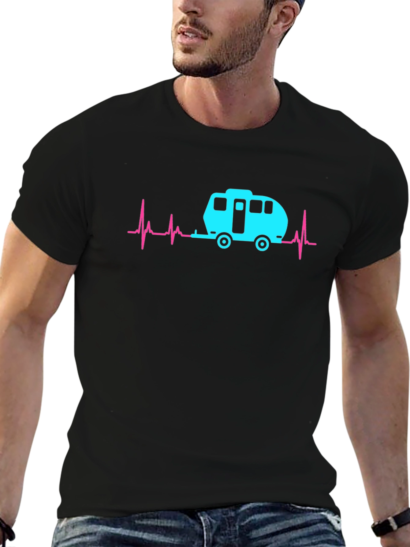 Camping Heartbeat T-Shirt