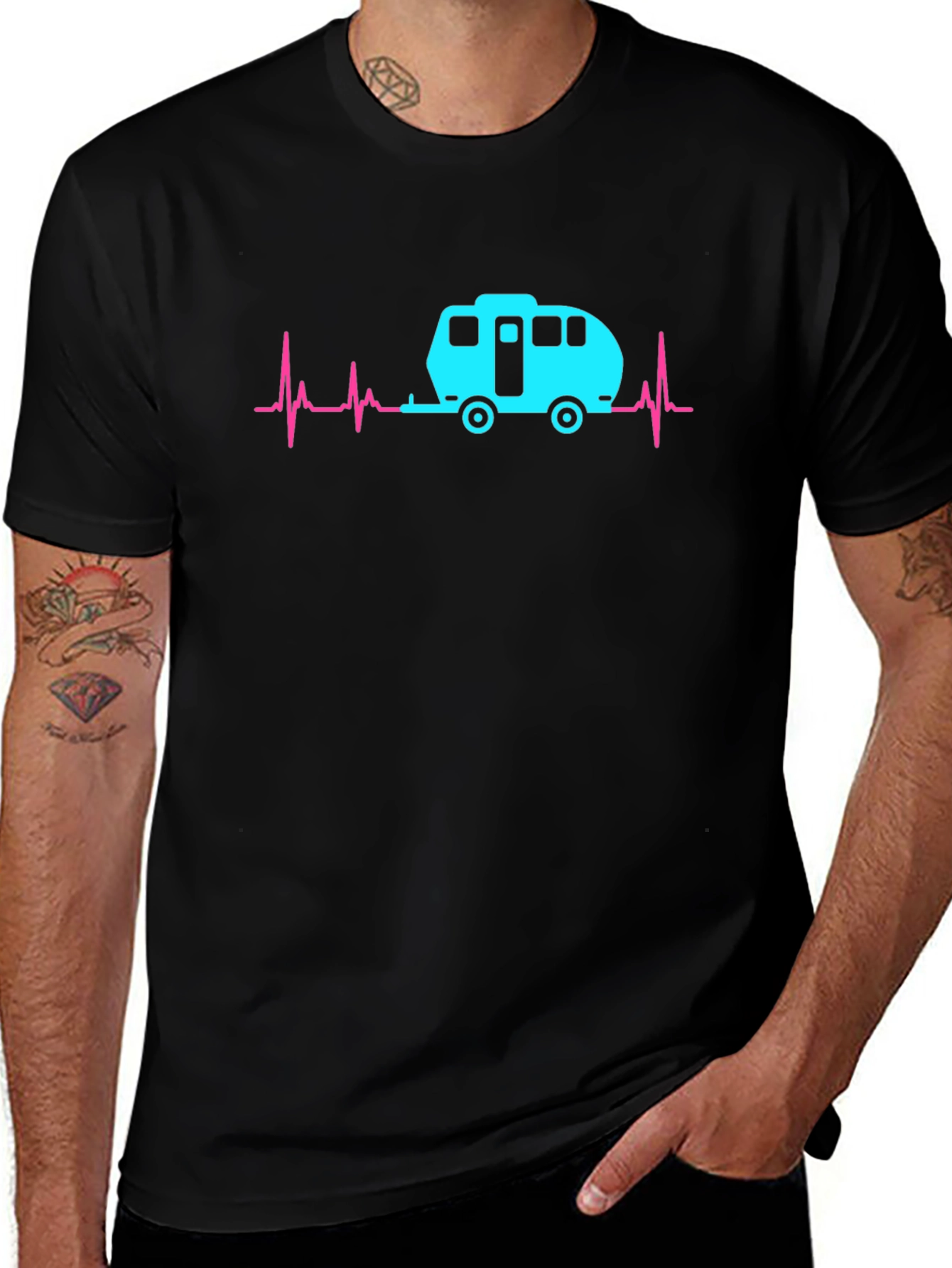 Camping Heartbeat T-Shirt
