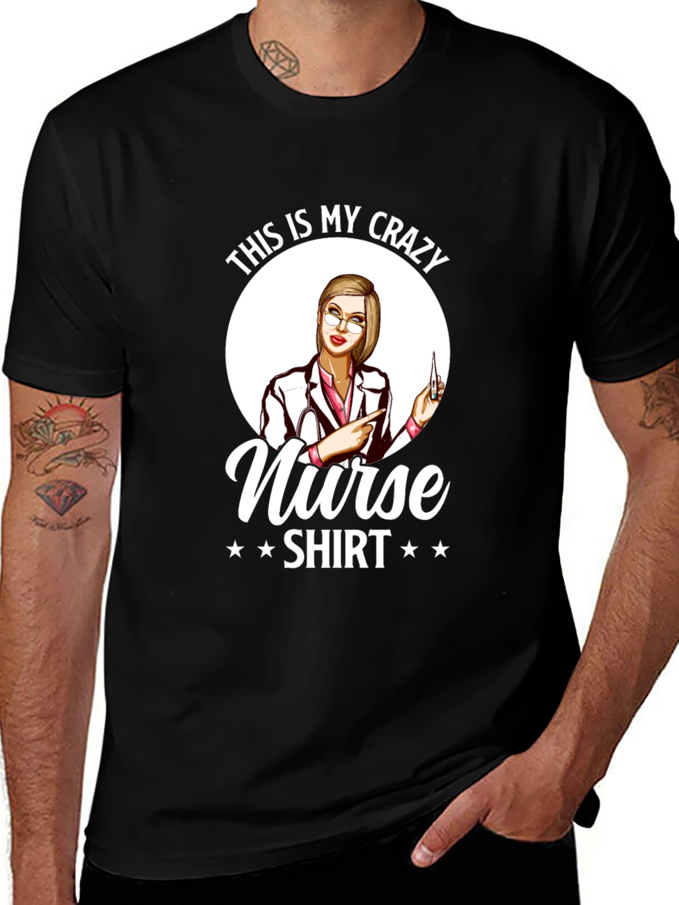 Crazy Nurse Shirt - Funny Graphic Tee
