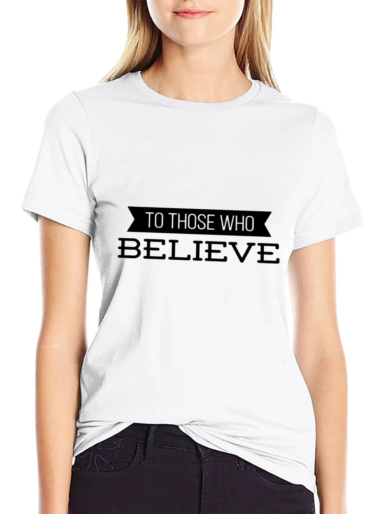 Believe Black T-Shirt - Inspiring Graphic Tee