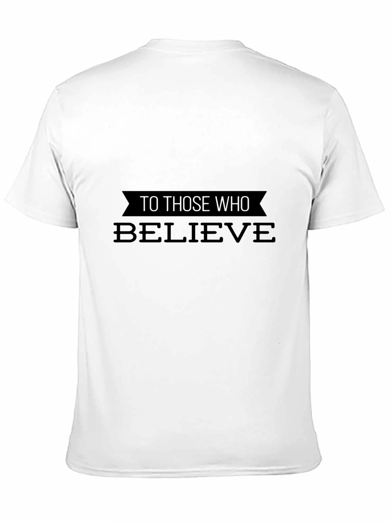 Believe Black T-Shirt - Inspiring Graphic Tee