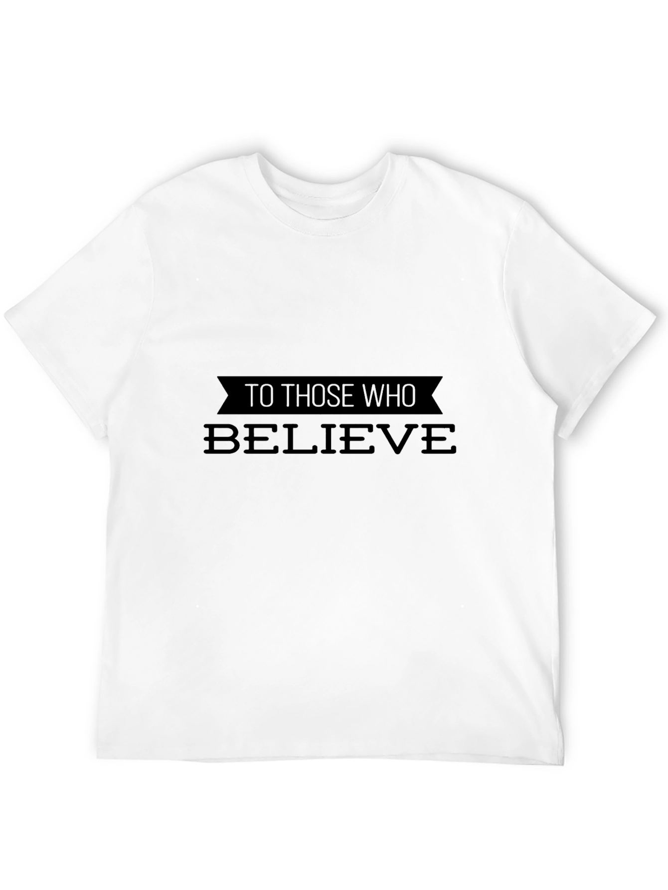 Believe Black T-Shirt - Inspiring Graphic Tee