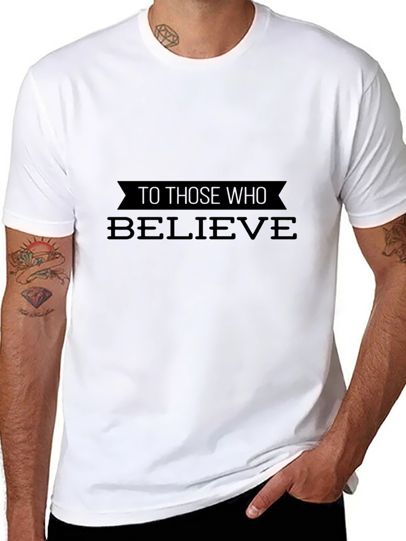 Believe Black T-Shirt - Inspiring Graphic Tee