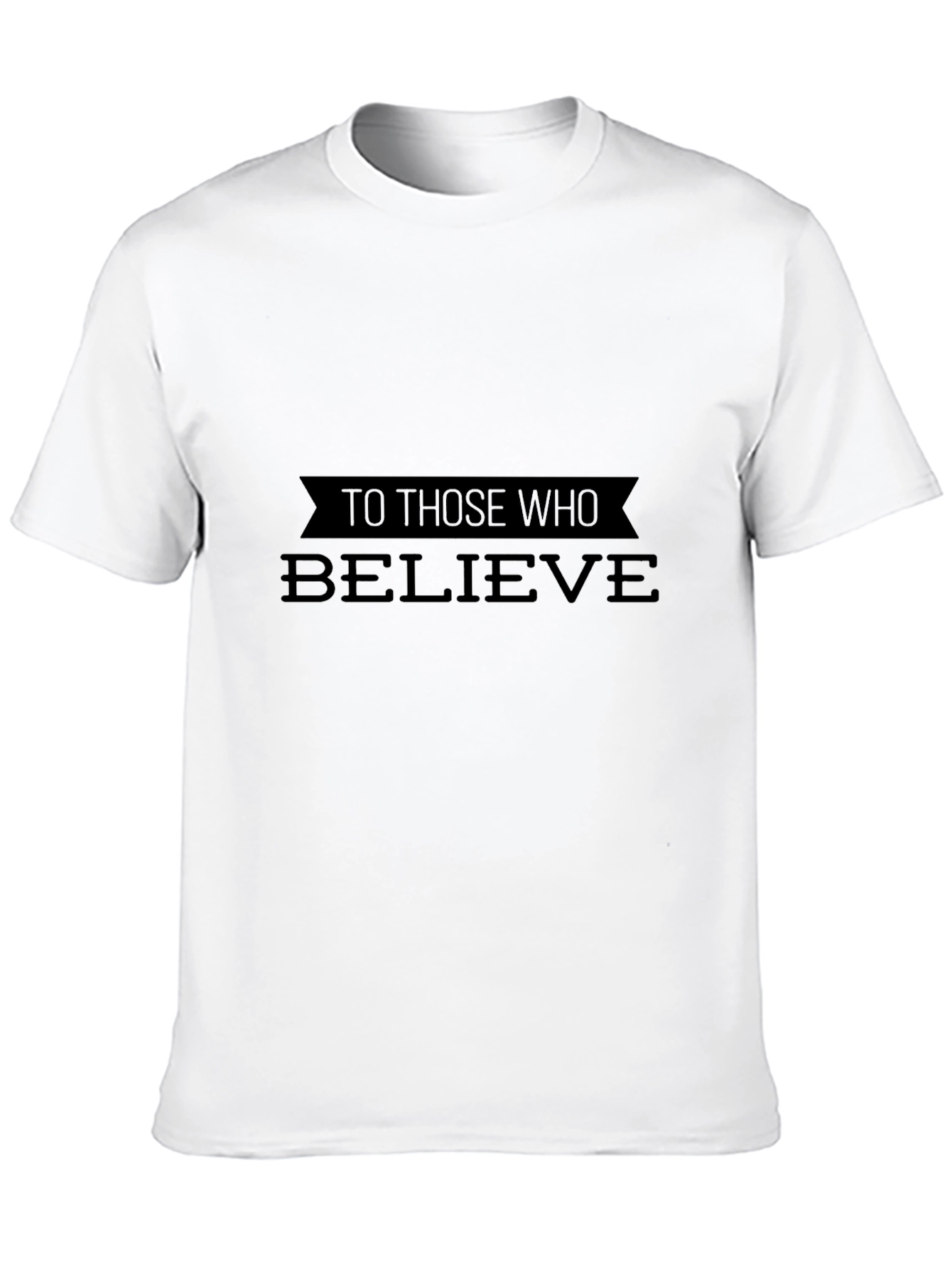 Believe Black T-Shirt - Inspiring Graphic Tee