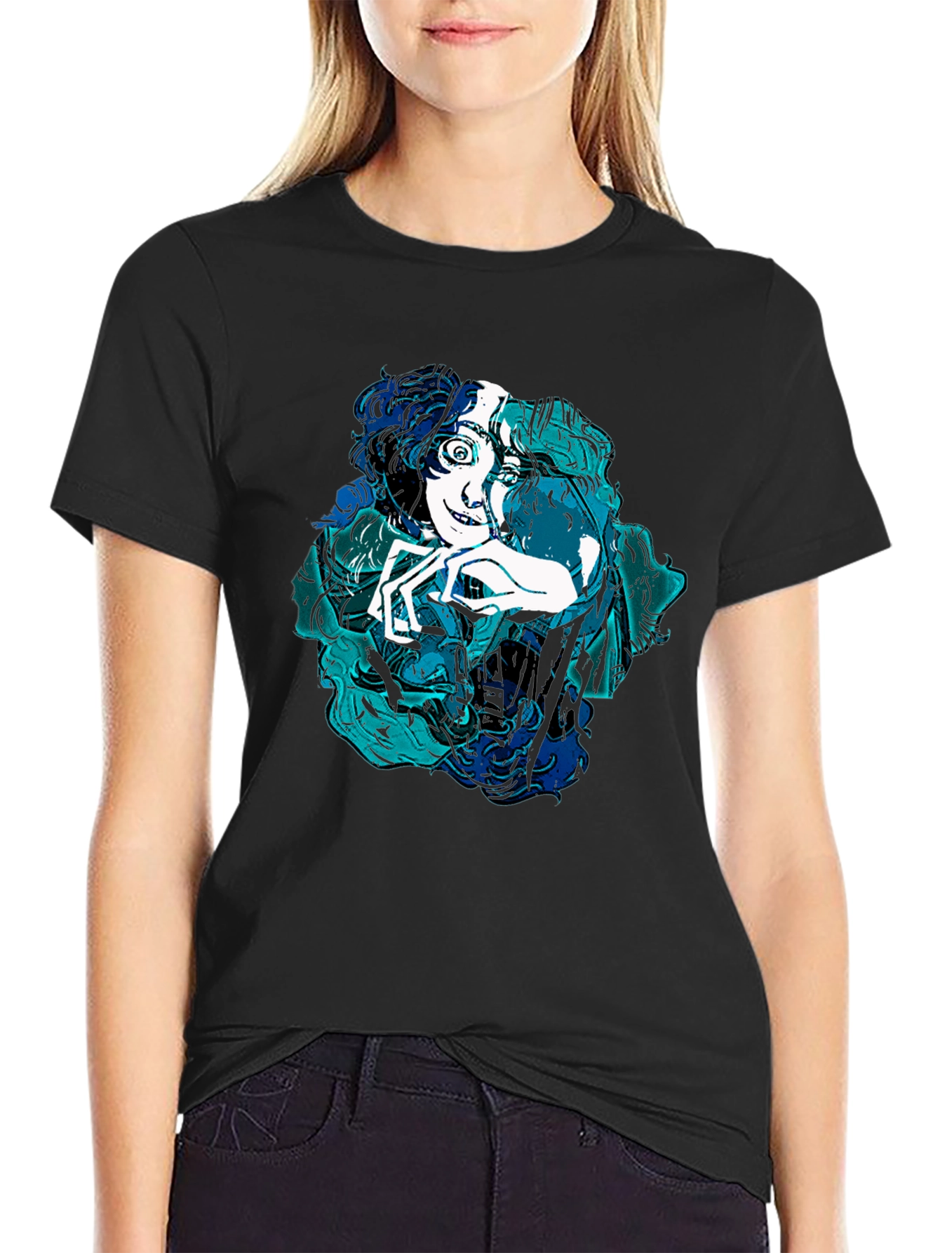 Cartoon Graphic Tee - Modern Art Shirt