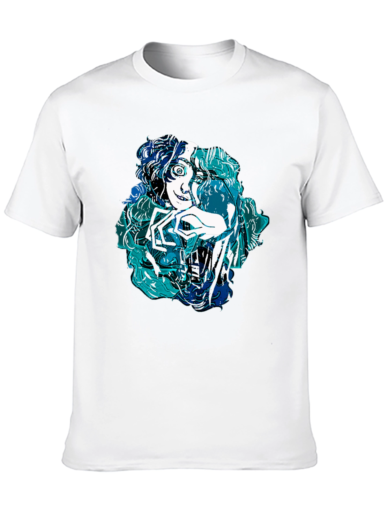 Cartoon Graphic Tee - Modern Art Shirt