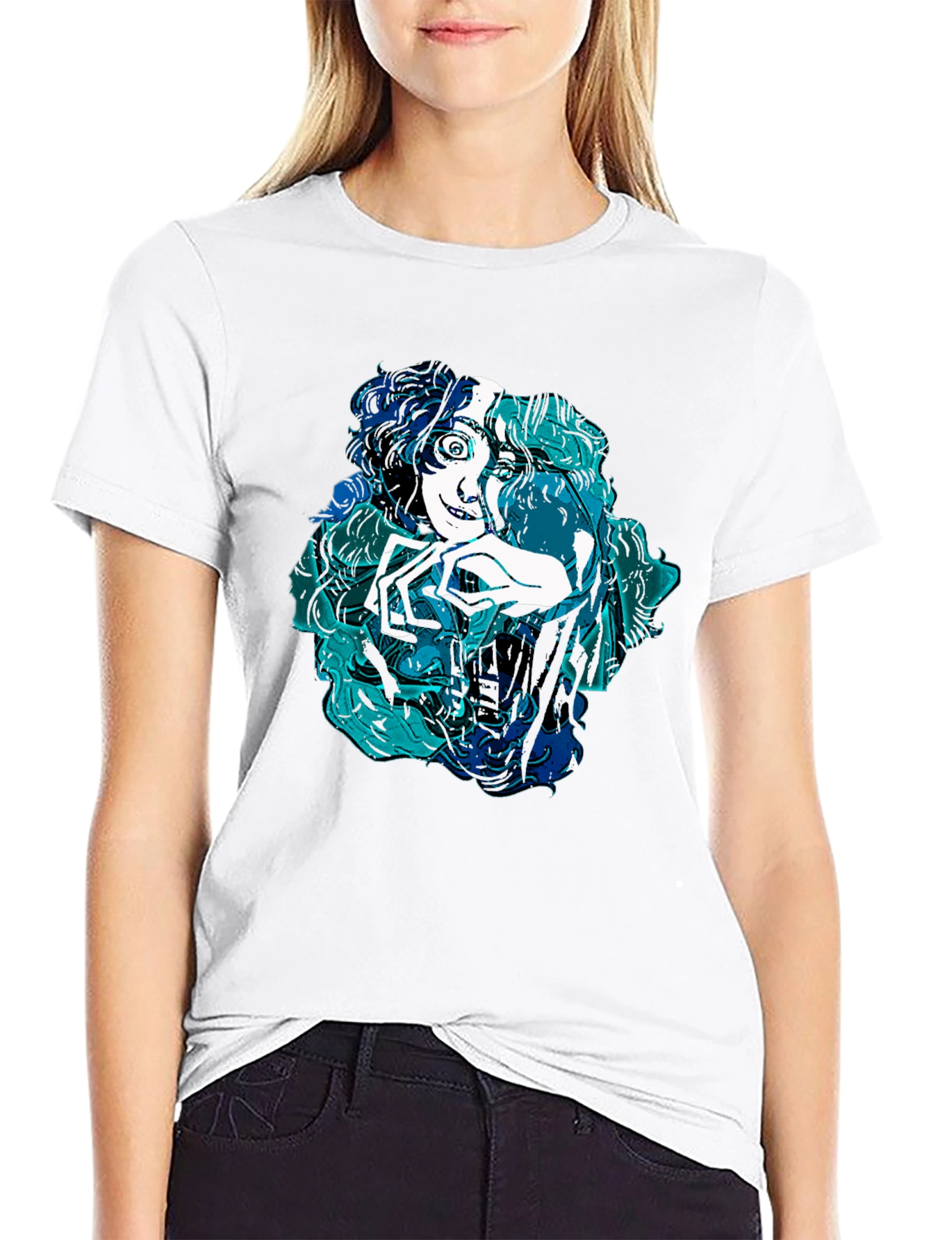 Cartoon Graphic Tee - Modern Art Shirt