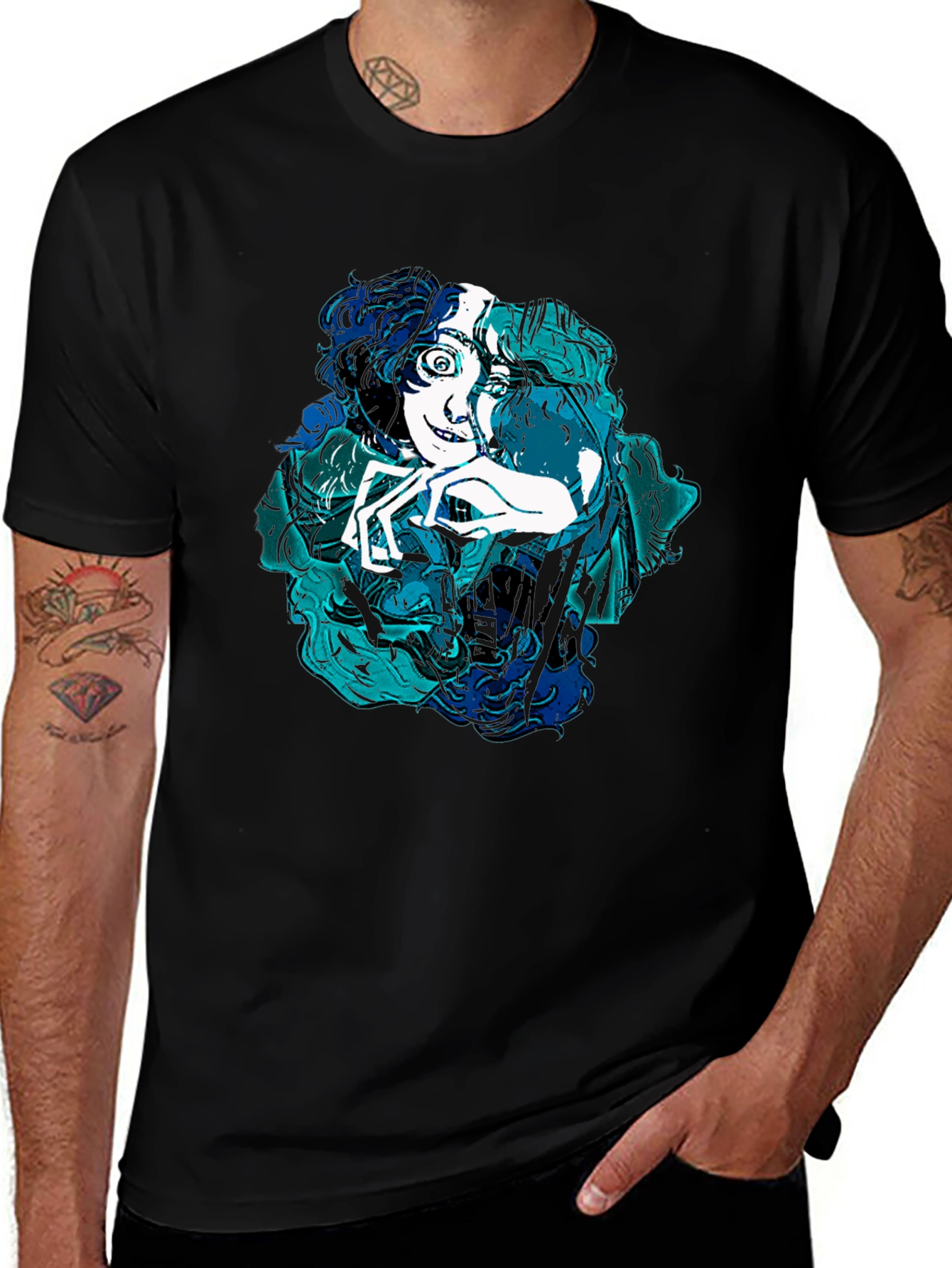Cartoon Graphic Tee - Modern Art Shirt