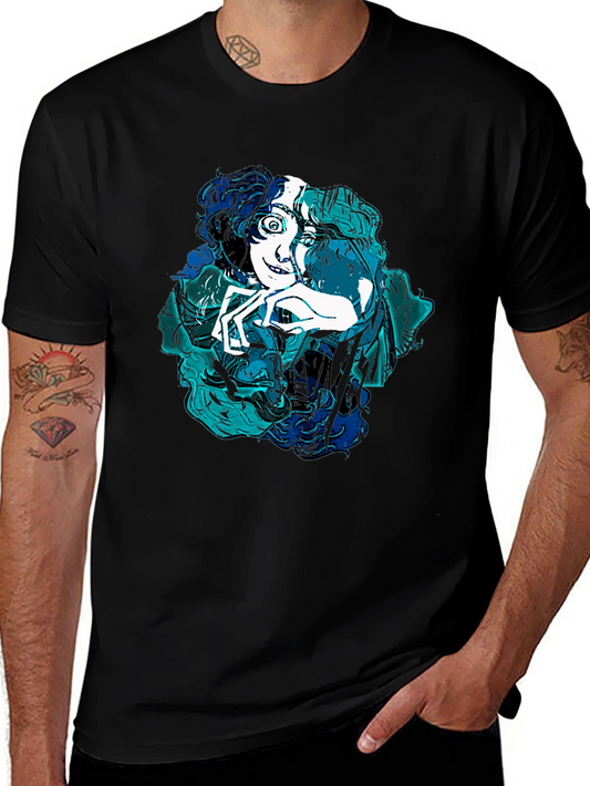 Cartoon Graphic Tee - Modern Art Shirt