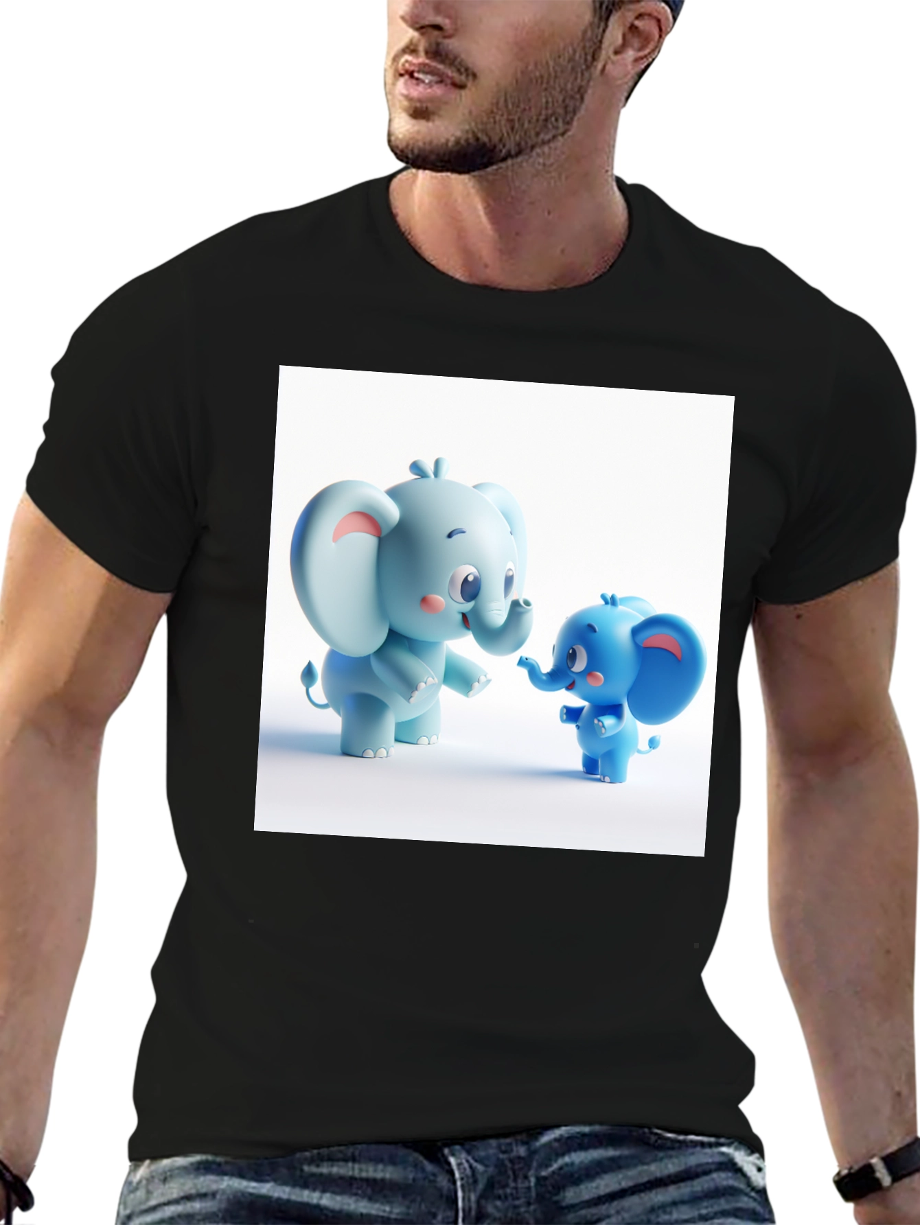 Cute Cartoon Elephant T-Shirt