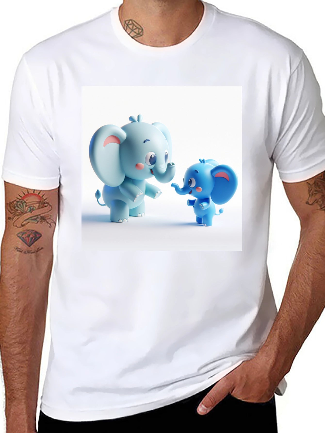 Cute Cartoon Elephant T-Shirt