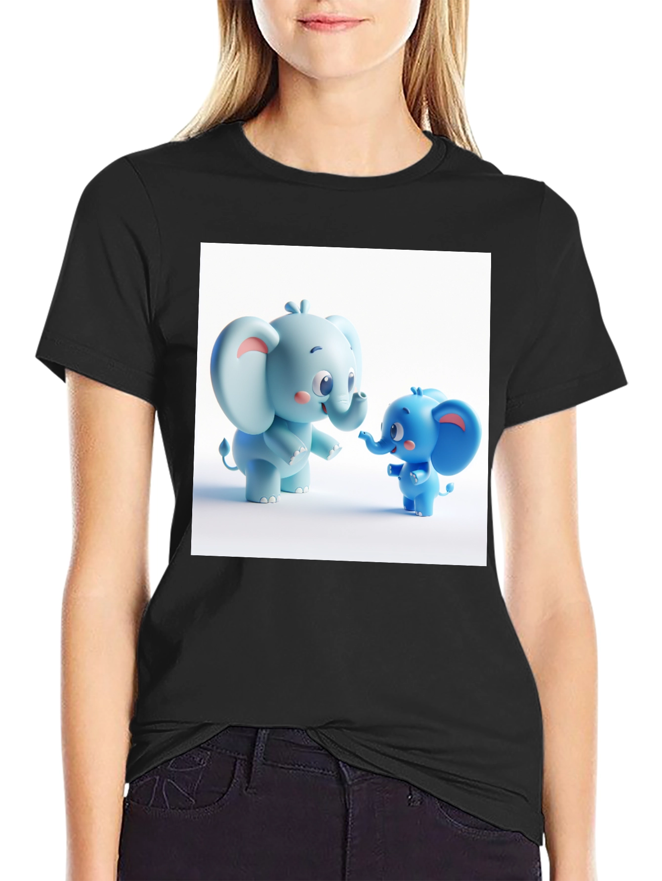 Cute Cartoon Elephant T-Shirt