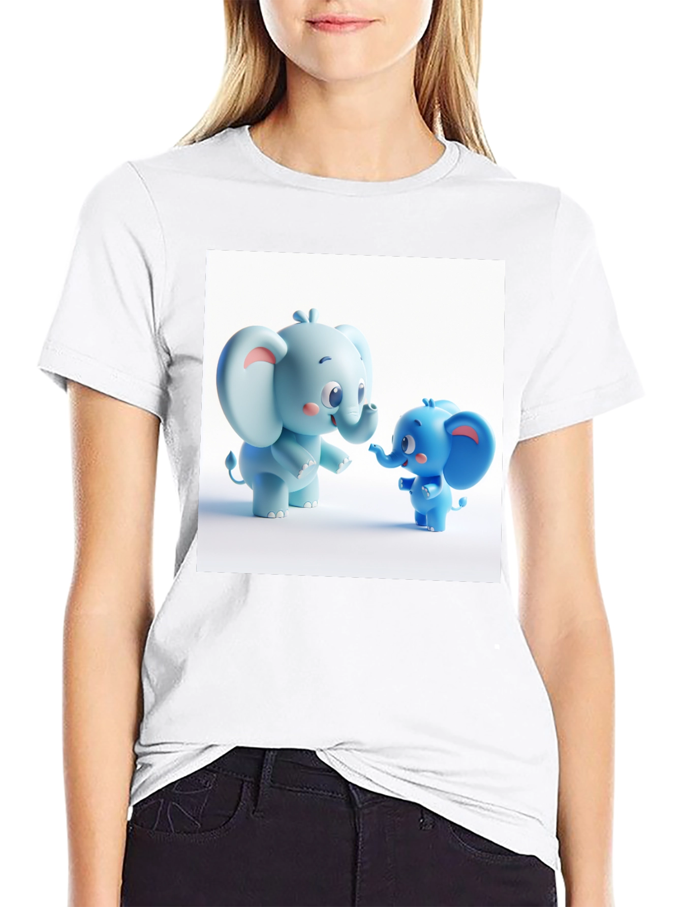 Cute Cartoon Elephant T-Shirt