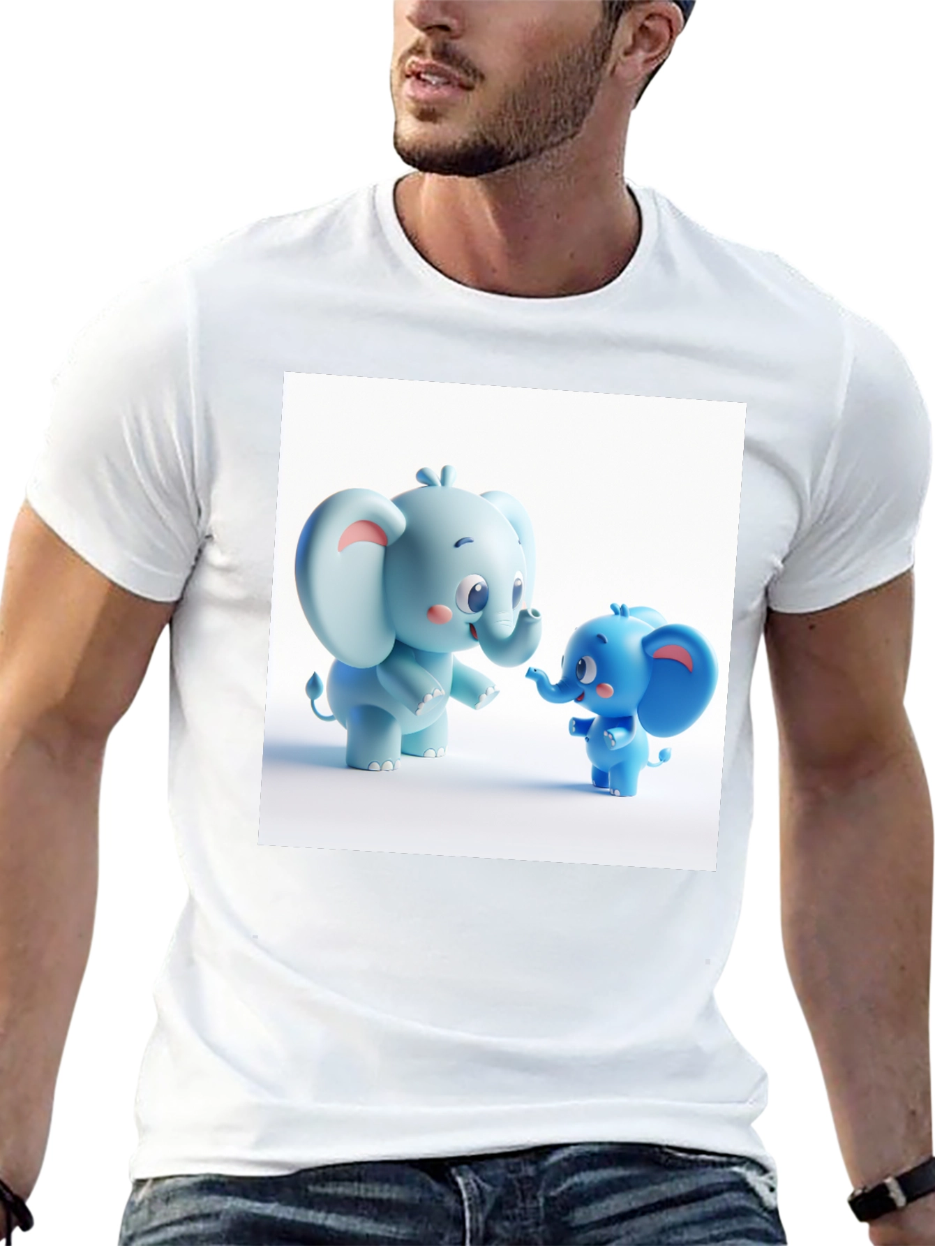 Cute Cartoon Elephant T-Shirt
