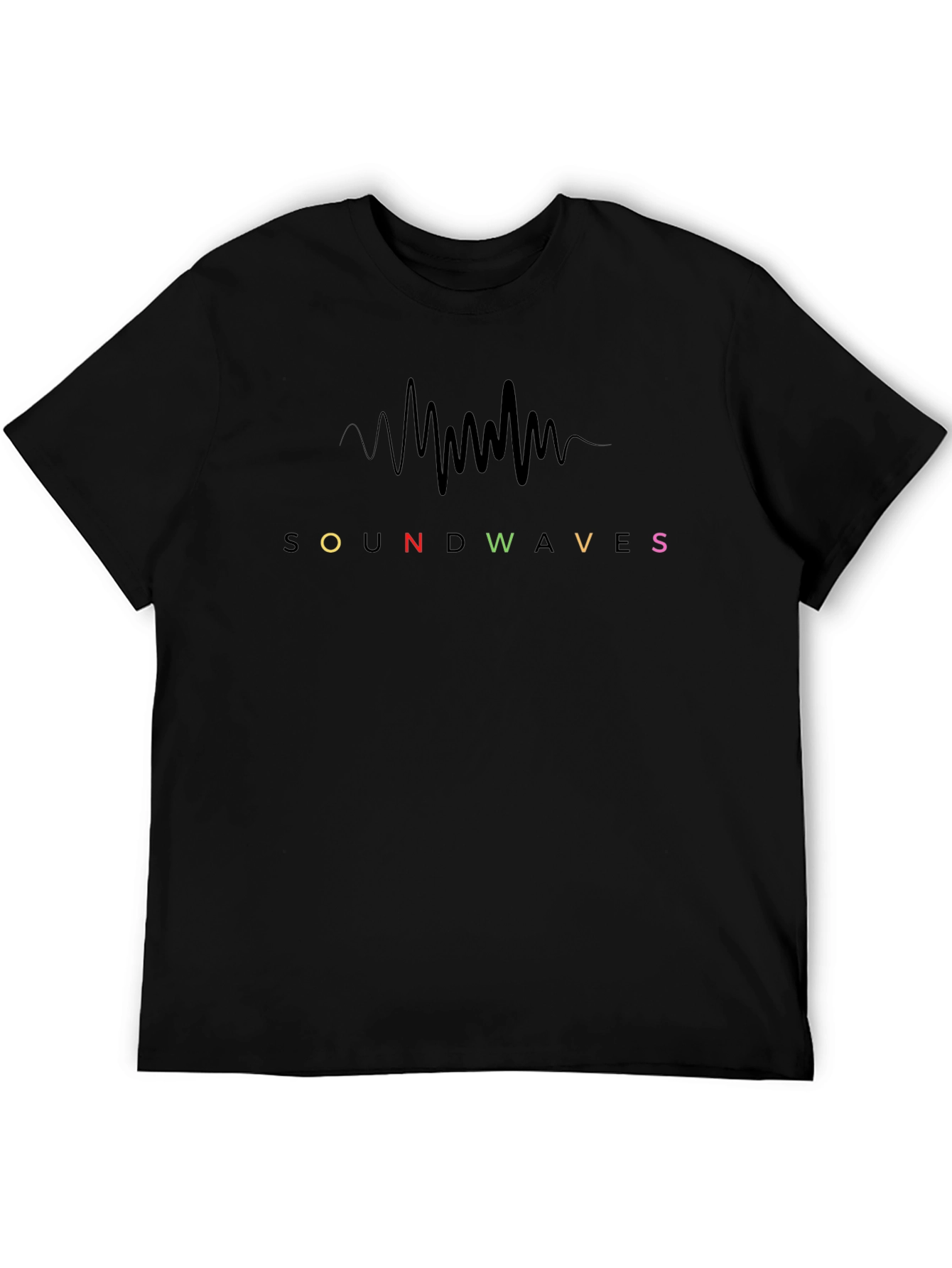 Soundwaves Graphic Print Tee - Cool Music Vibe