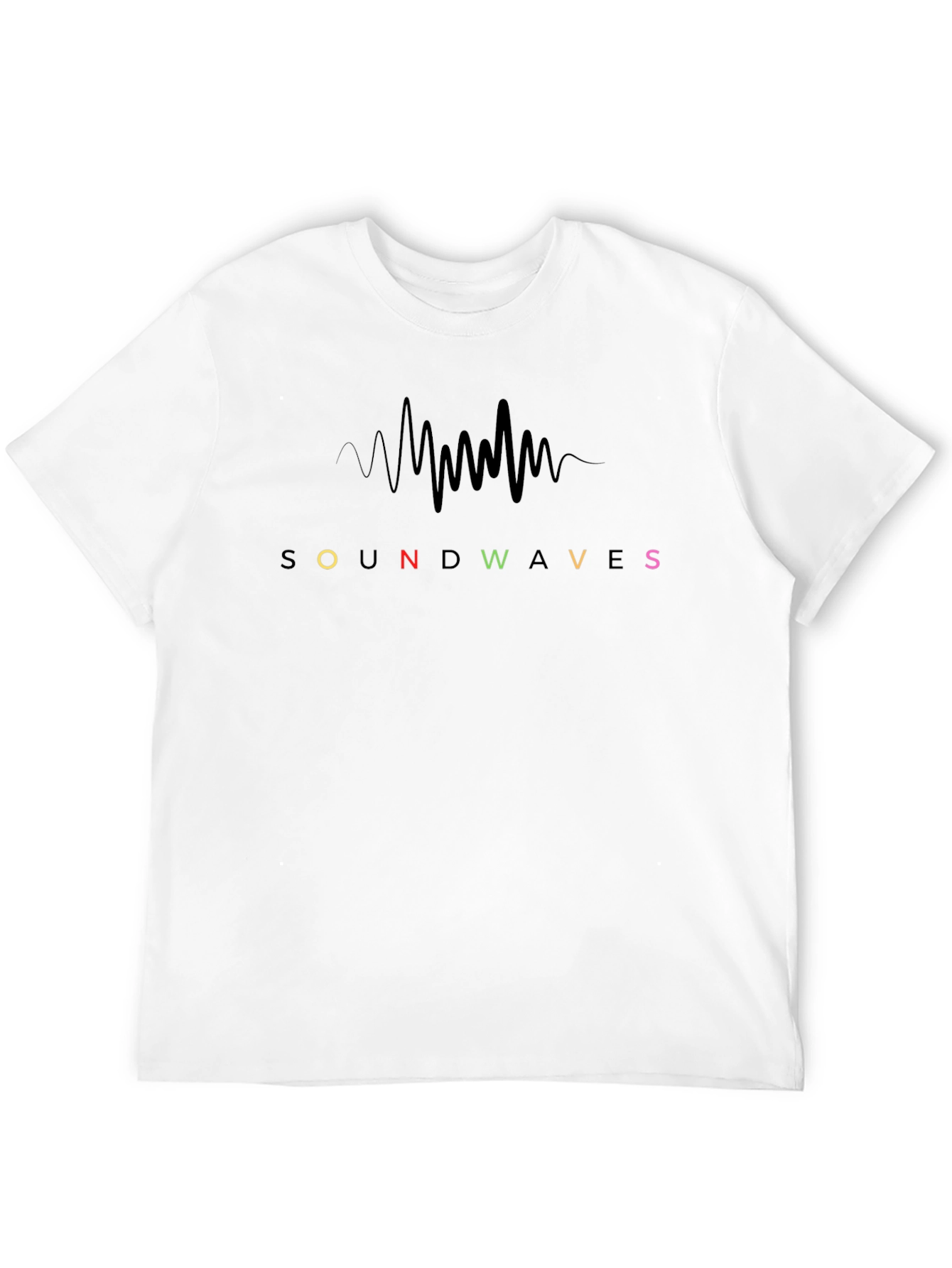 Soundwaves Graphic Print Tee - Cool Music Vibe