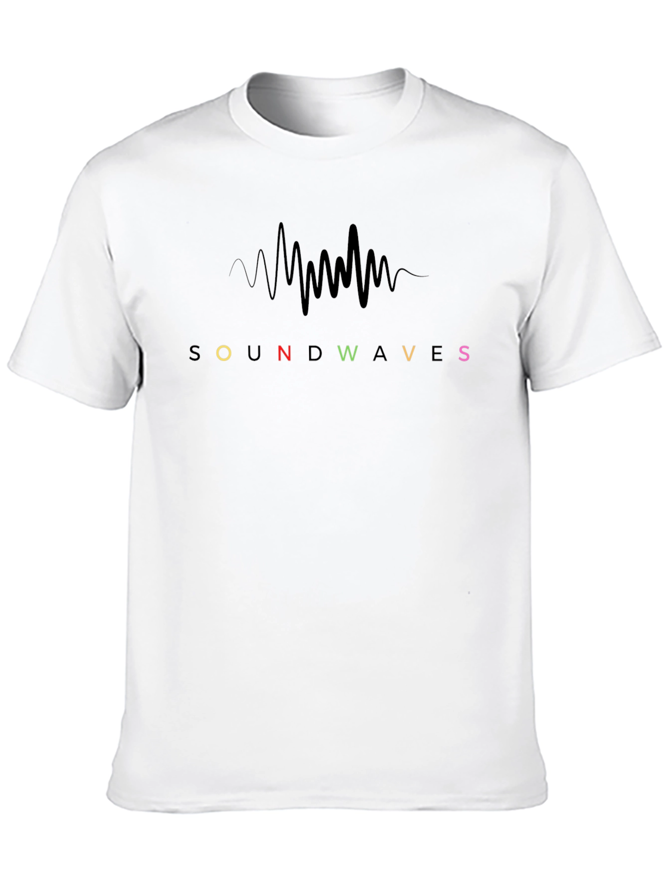 Soundwaves Graphic Print Tee - Cool Music Vibe