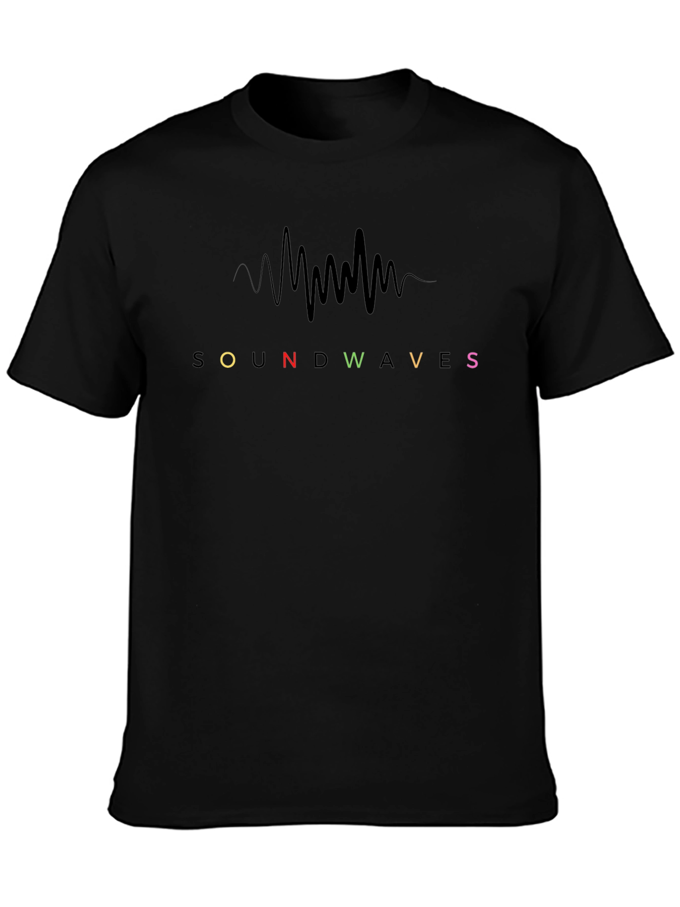 Soundwaves Graphic Print Tee - Cool Music Vibe