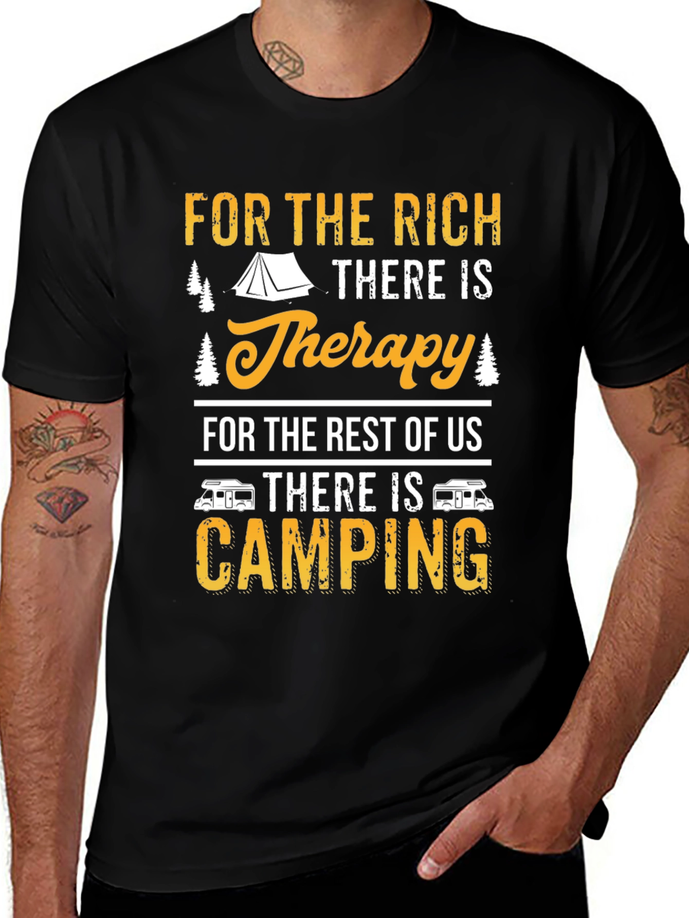 Camping Therapy Graphic Tee