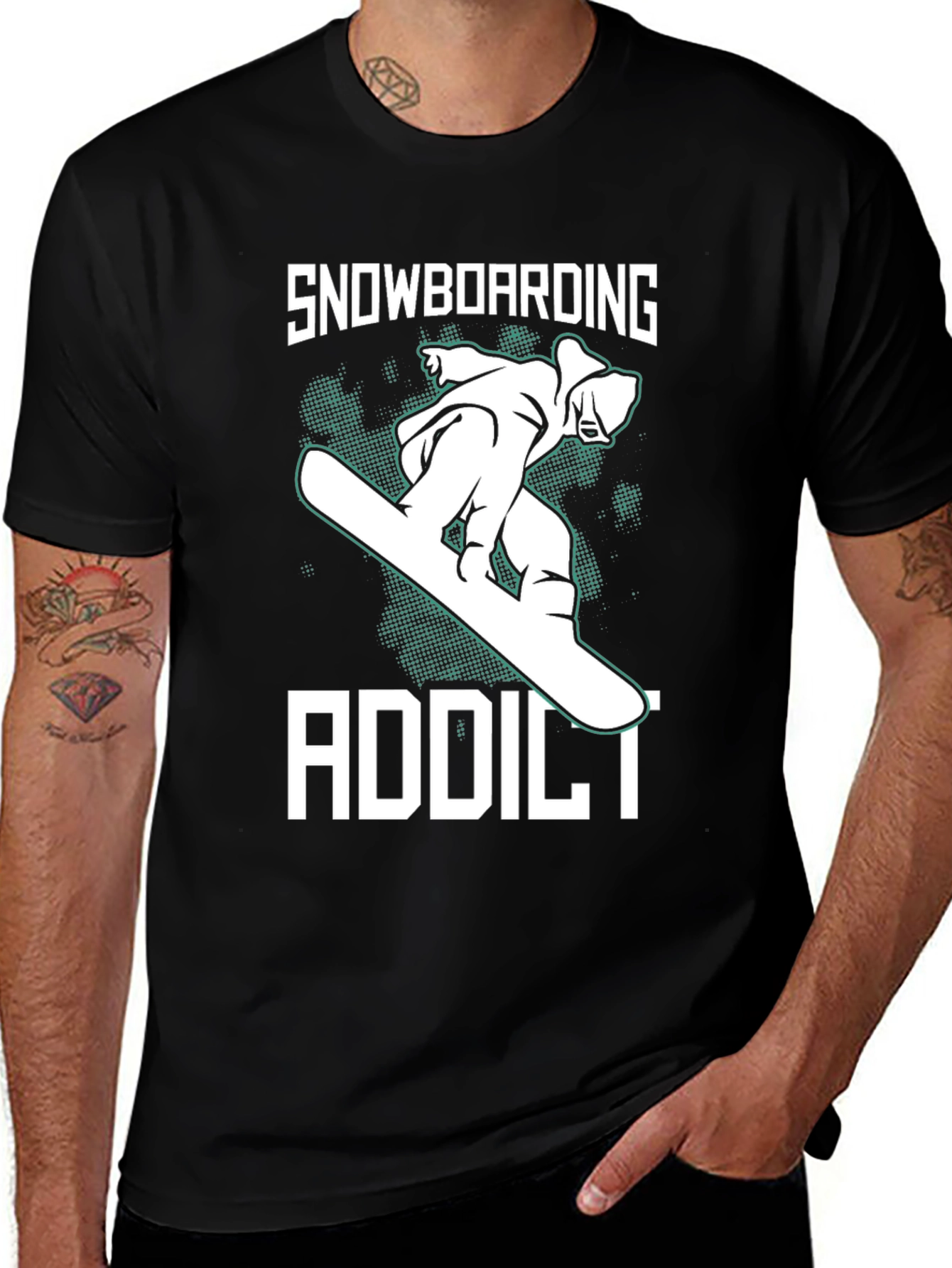Snowboarding Addict Graphic Tee