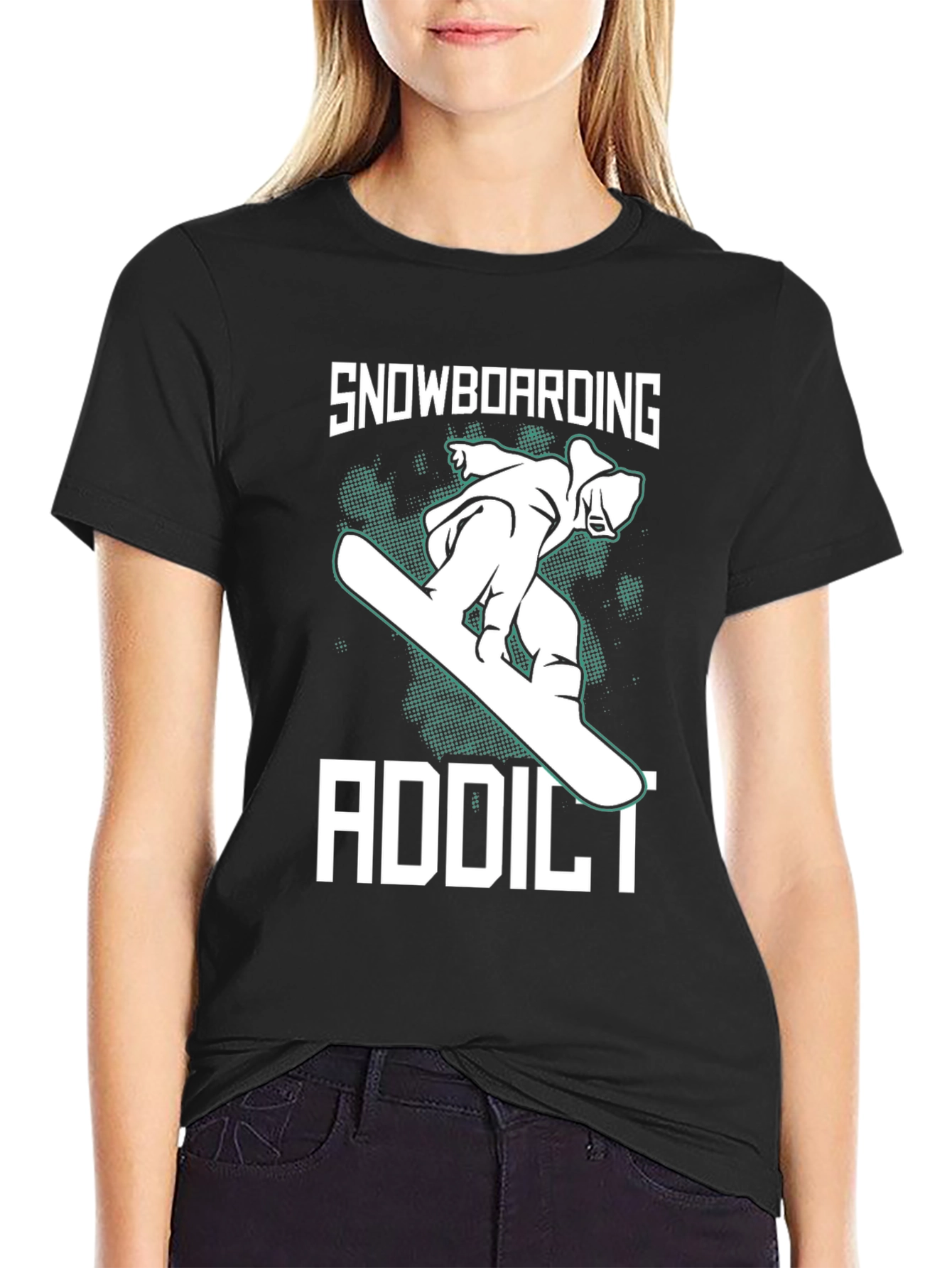 Snowboarding Addict Graphic Tee