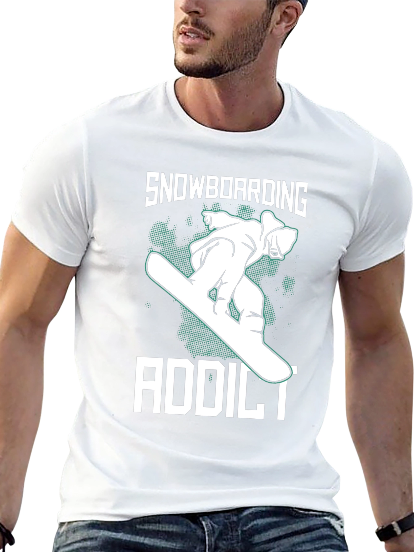 Snowboarding Addict Graphic Tee