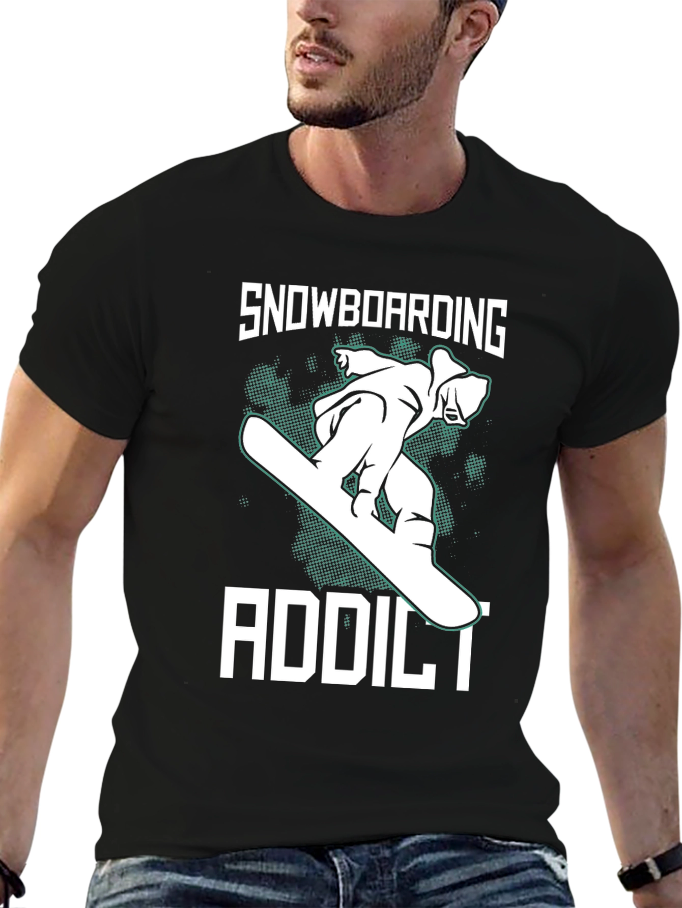 Snowboarding Addict Graphic Tee