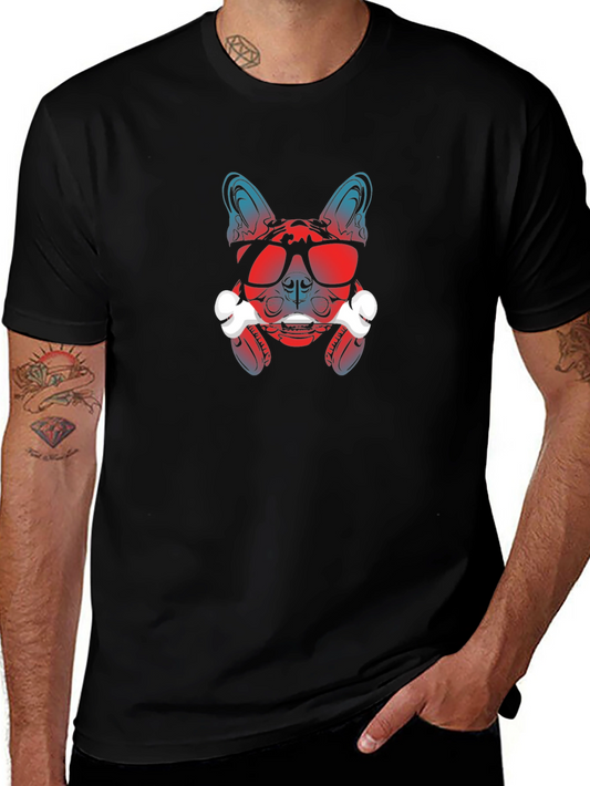 Cool Dog Graphic Tee - Bone & Shades