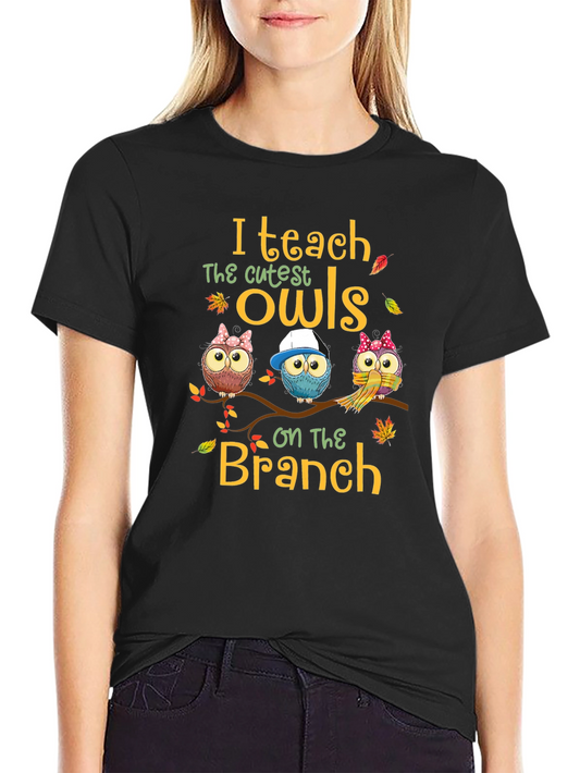Cute Owls Teacher T-Shirt