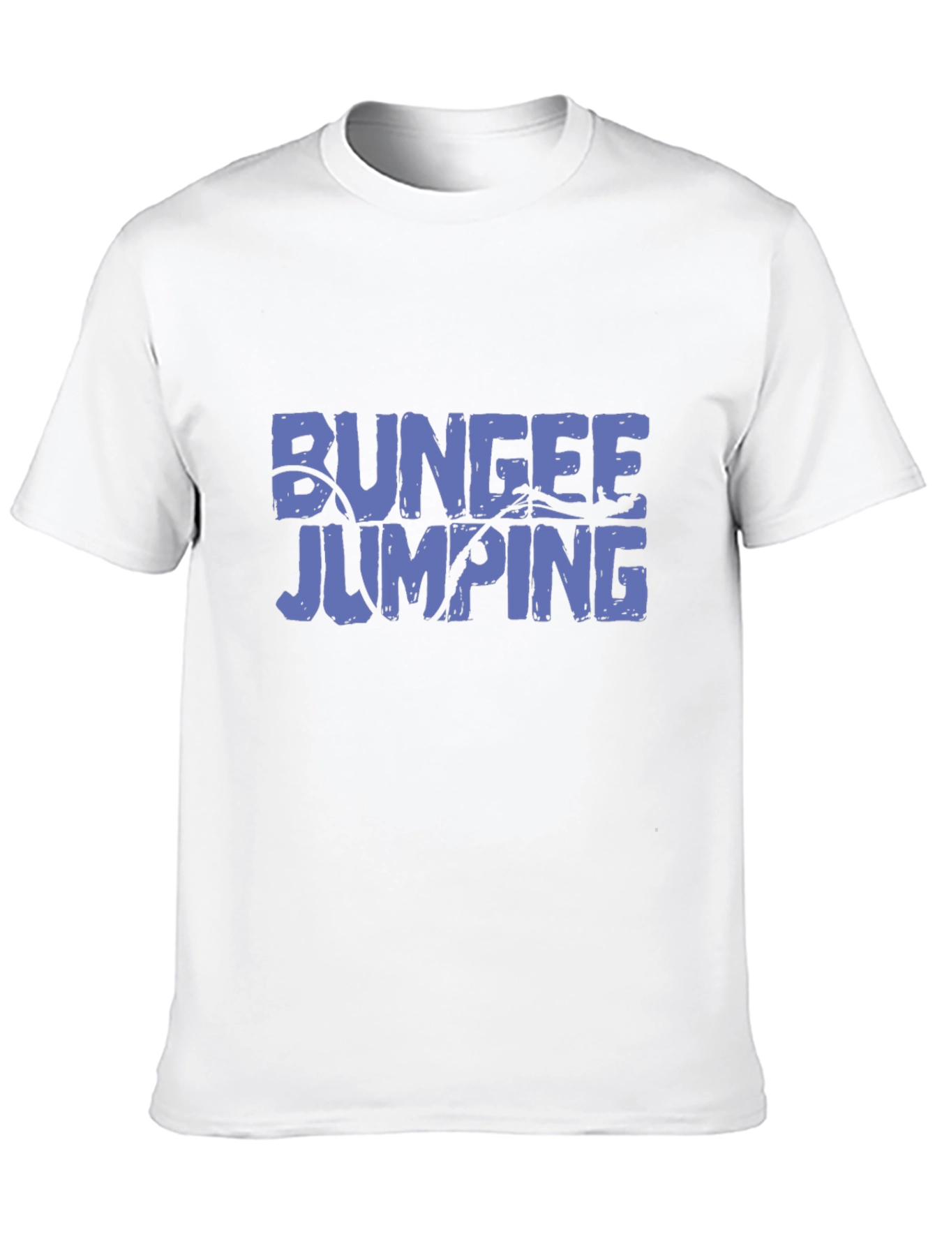Bungee Jumping Graphic Tee - Black Cotton T-Shirt