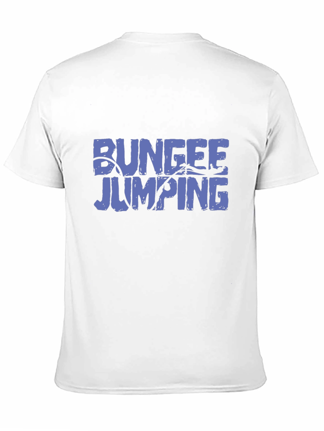 Bungee Jumping Graphic Tee - Black Cotton T-Shirt