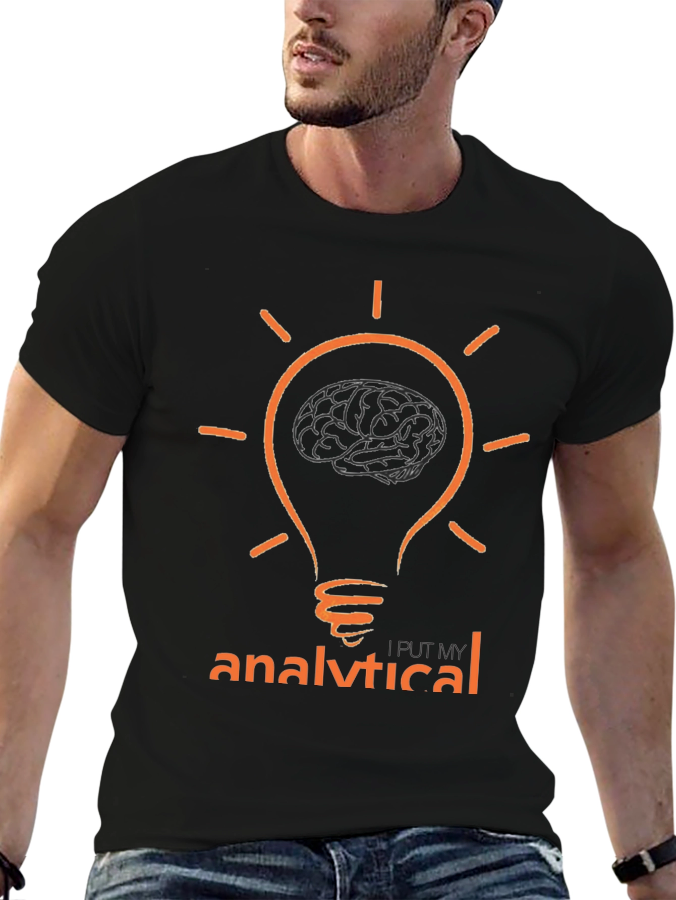 Analytical Brain T-Shirt - Smart Idea Design