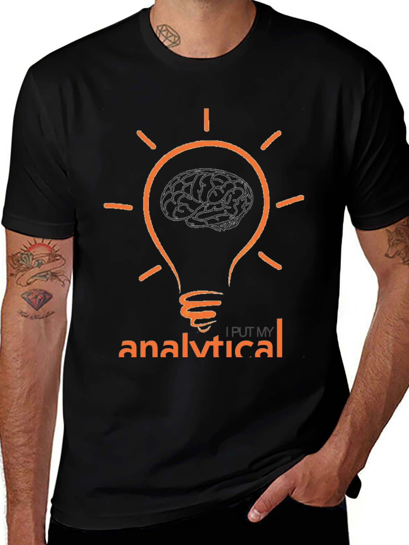 Analytical Brain T-Shirt - Smart Idea Design