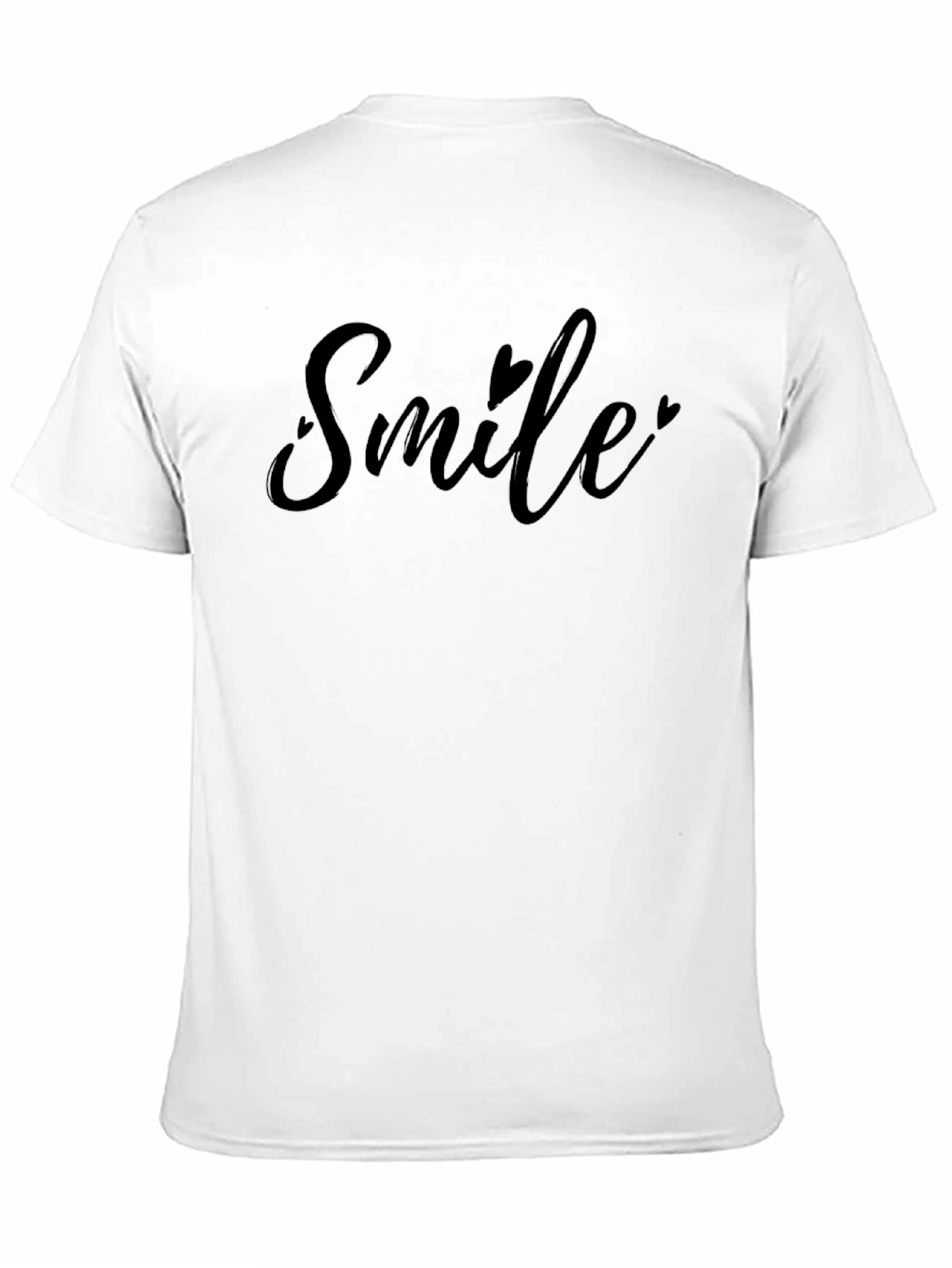 Smile Heart Graphic Black T-Shirt