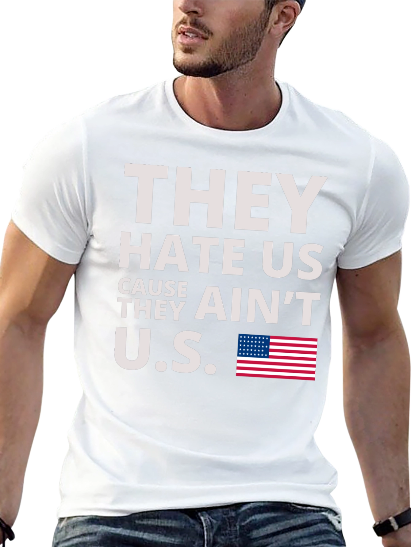 They Hate Us Cause They Aint Us Graphic Tee