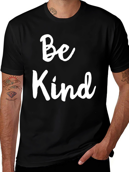 Be Kind Black T-Shirt - Positive Message Apparel