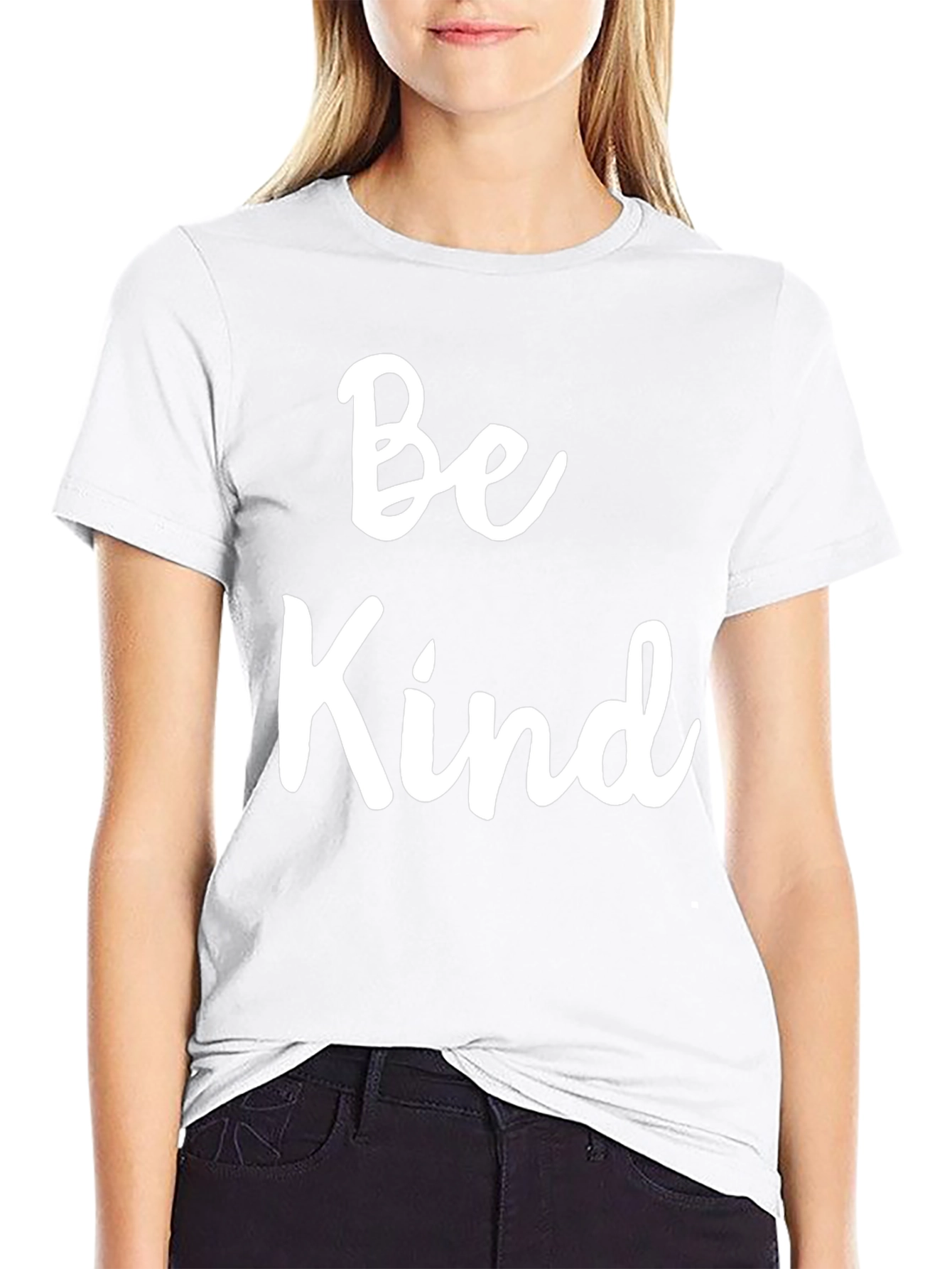 Be Kind Black T-Shirt - Positive Message Apparel
