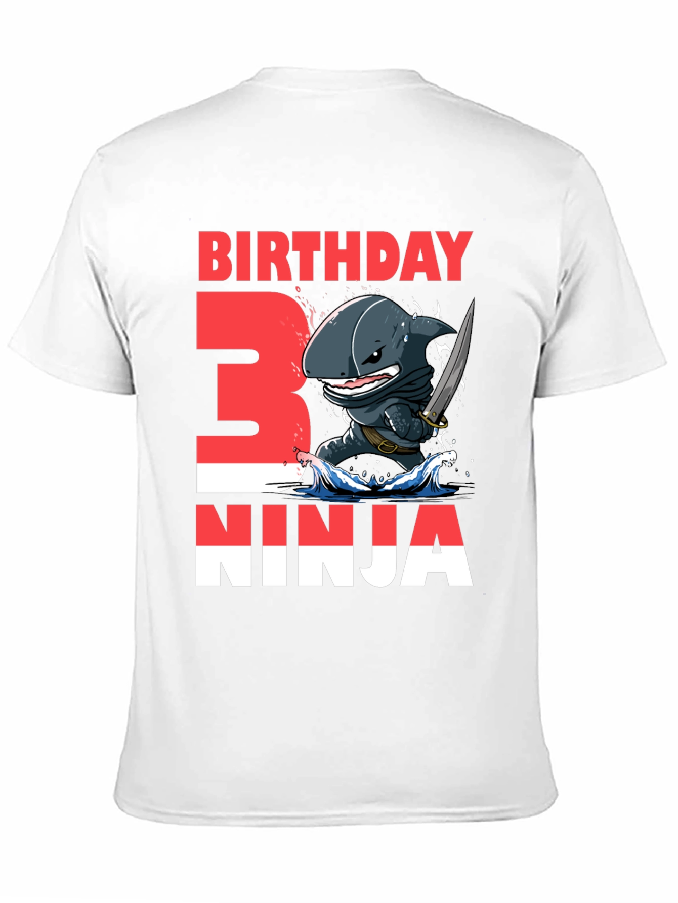 Birthday Ninja Shark Graphic Tee