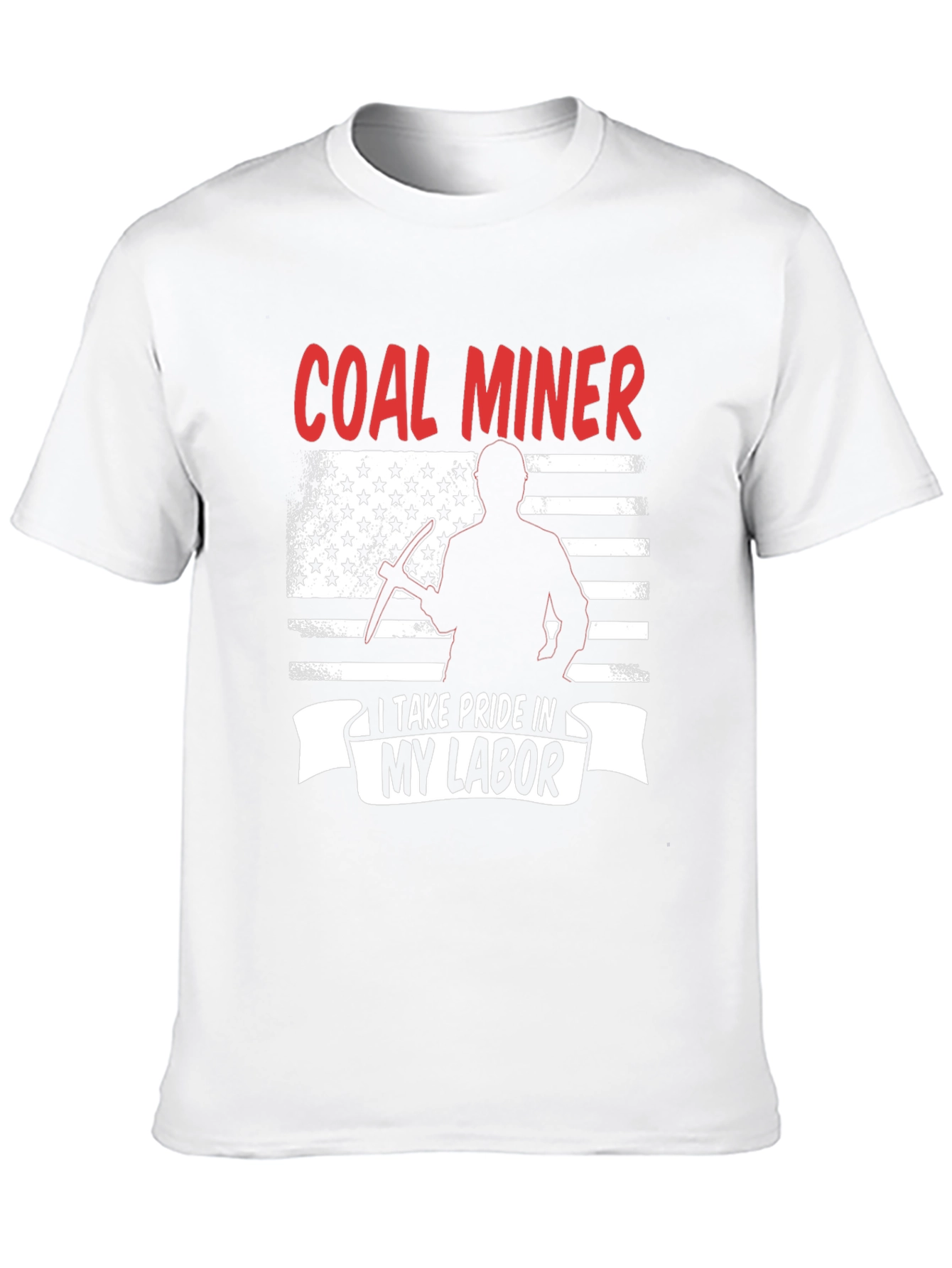 Coal Miner Pride T-Shirt - Patriotic Design