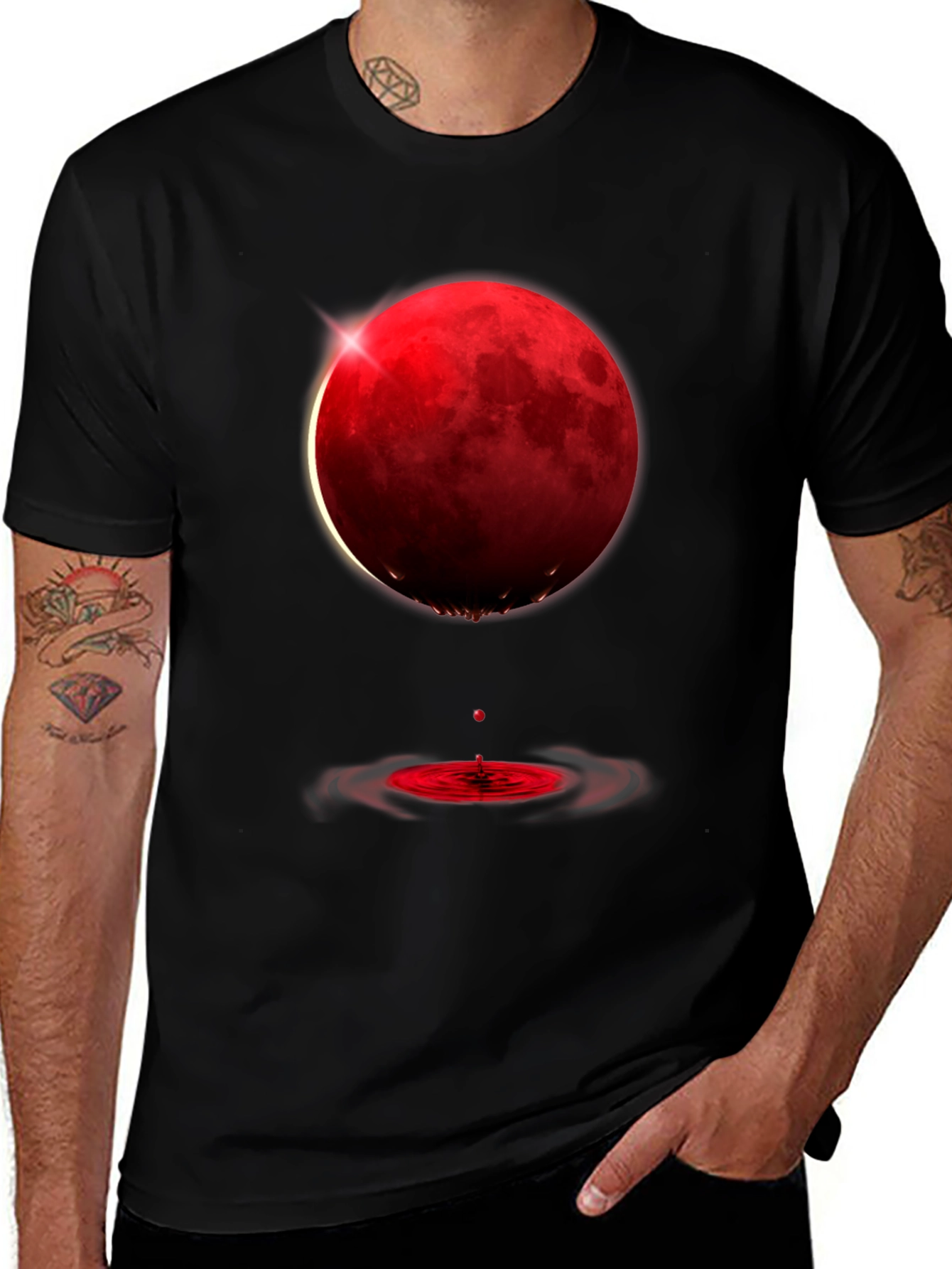 Blood Moon Eclipse Graphic Tee